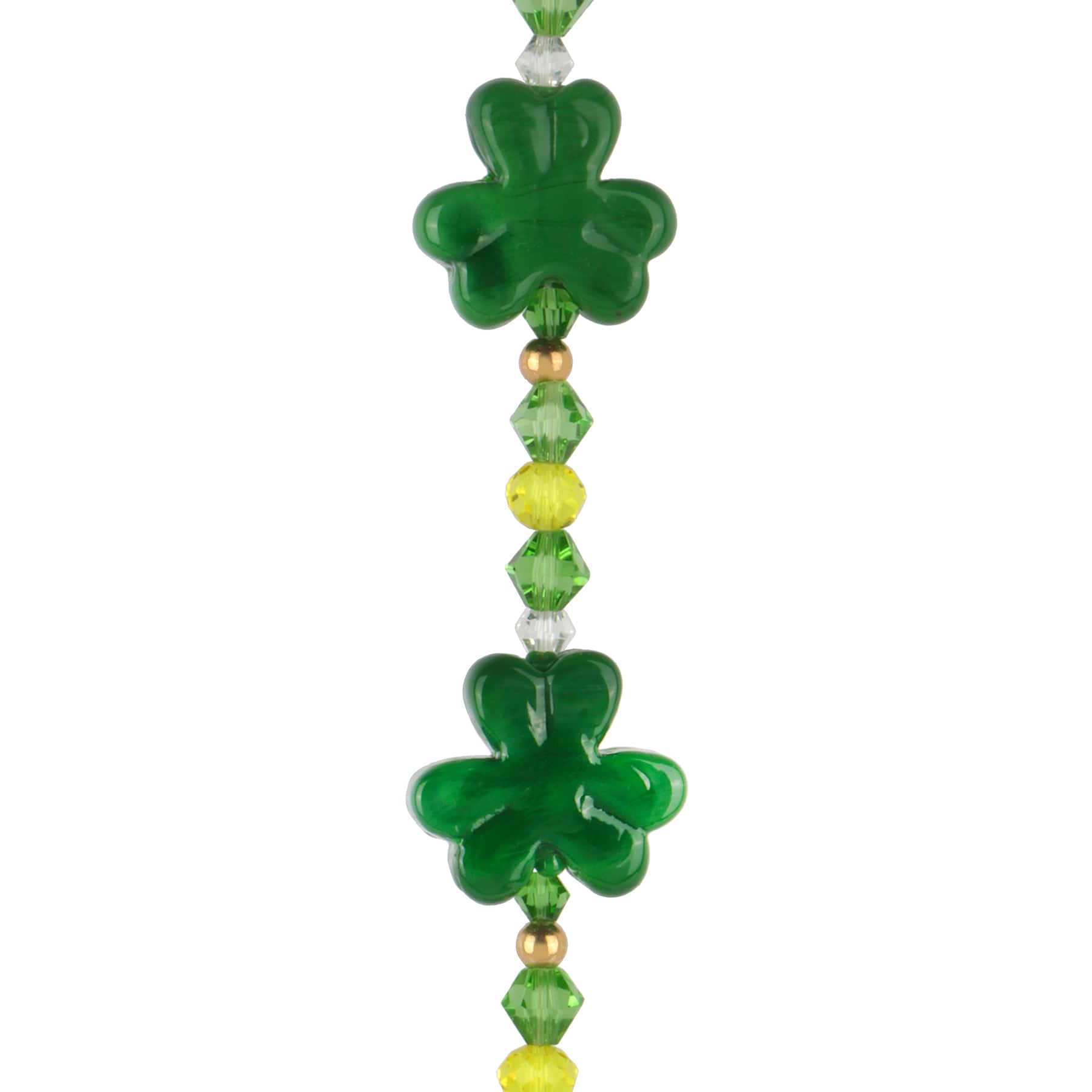 Green Lampwork Glass Clover Beads by Bead Landing™