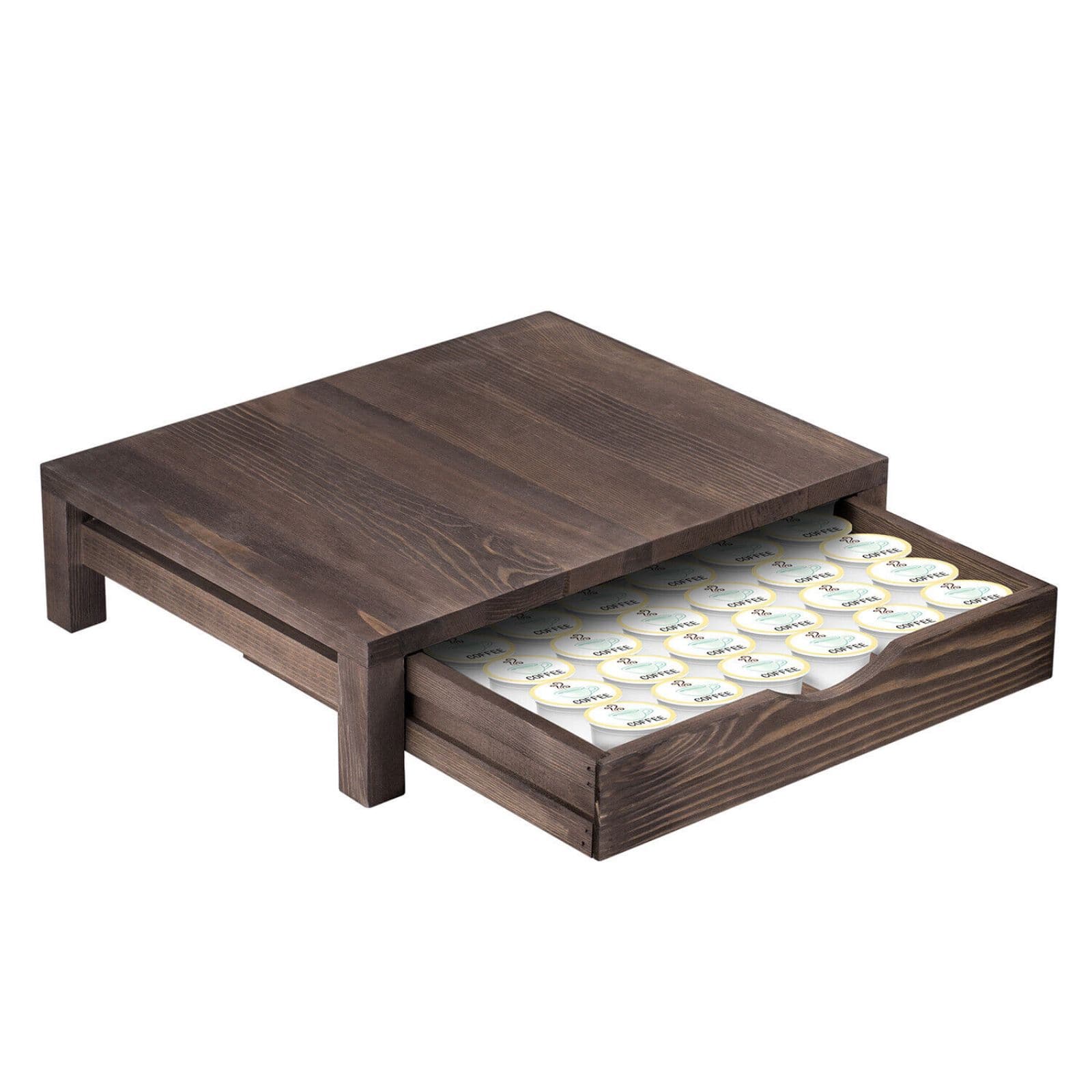 NEX™ 36-Pod Dark Brown Wood K-Cup Coffee Pods Holder