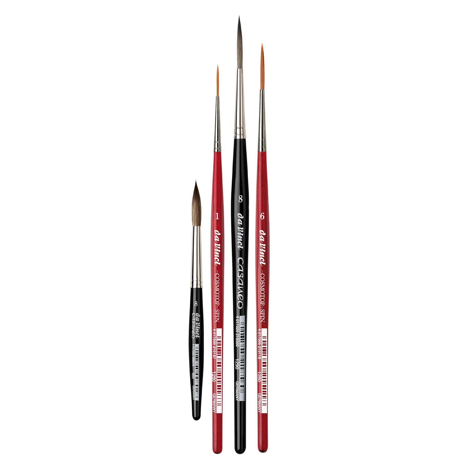 da Vinci May & Berry Artist Signature 4 Piece Rigger Brush Set