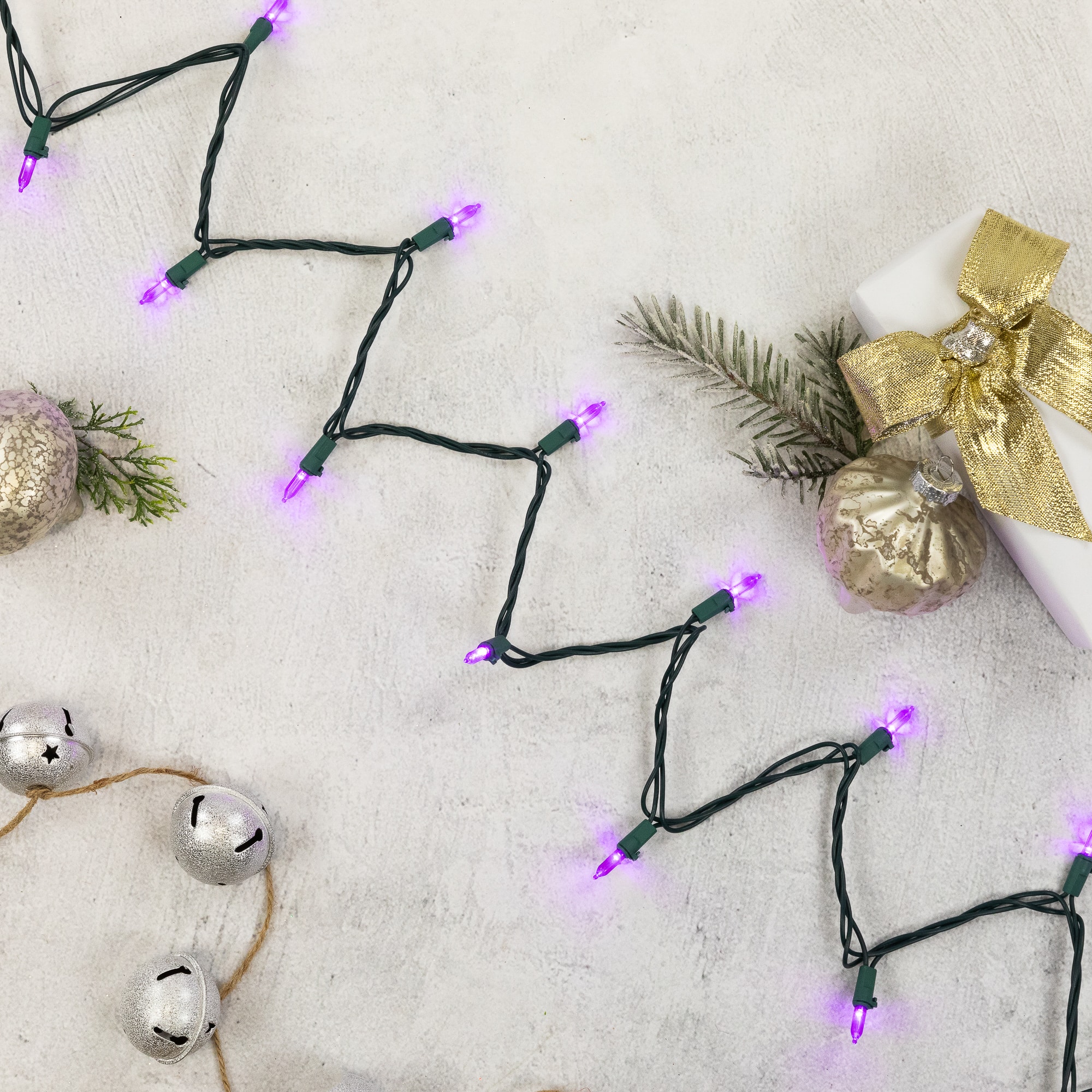 100ct. LED Mini Christmas Lights With Green Wire