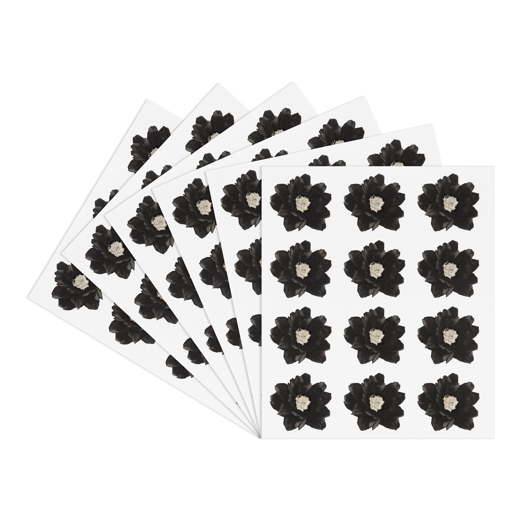 Black Twilight Flower Stickers by Recollections™