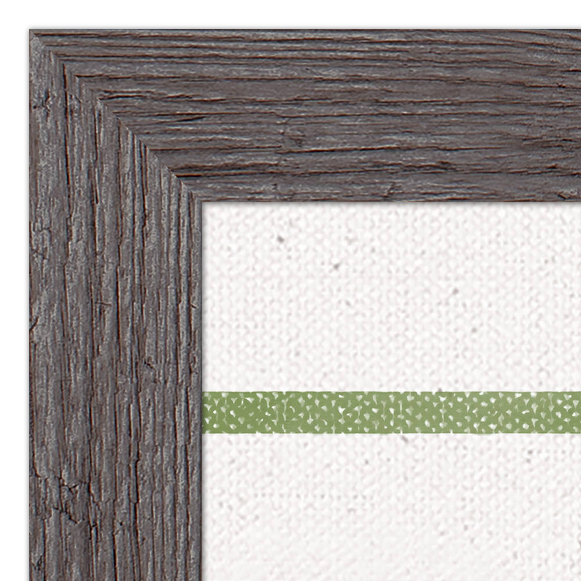 He Is Risen Green Stripes 1 16" x 20" Western Gray Framed Print