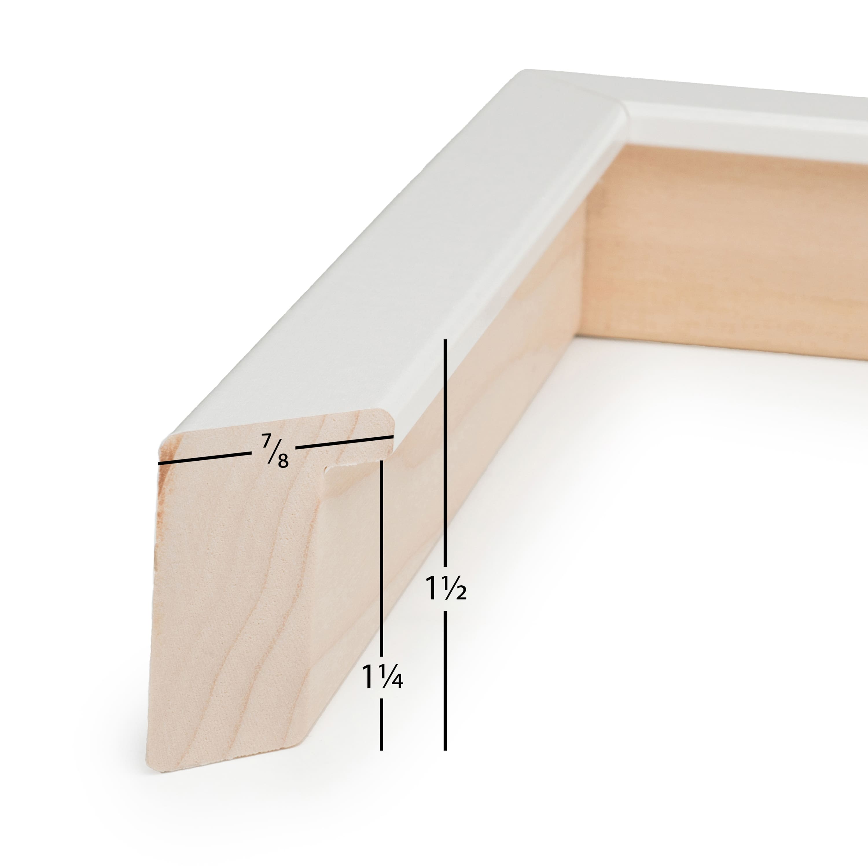 Frame USA TRUE Depth White Single Image Picture Frame