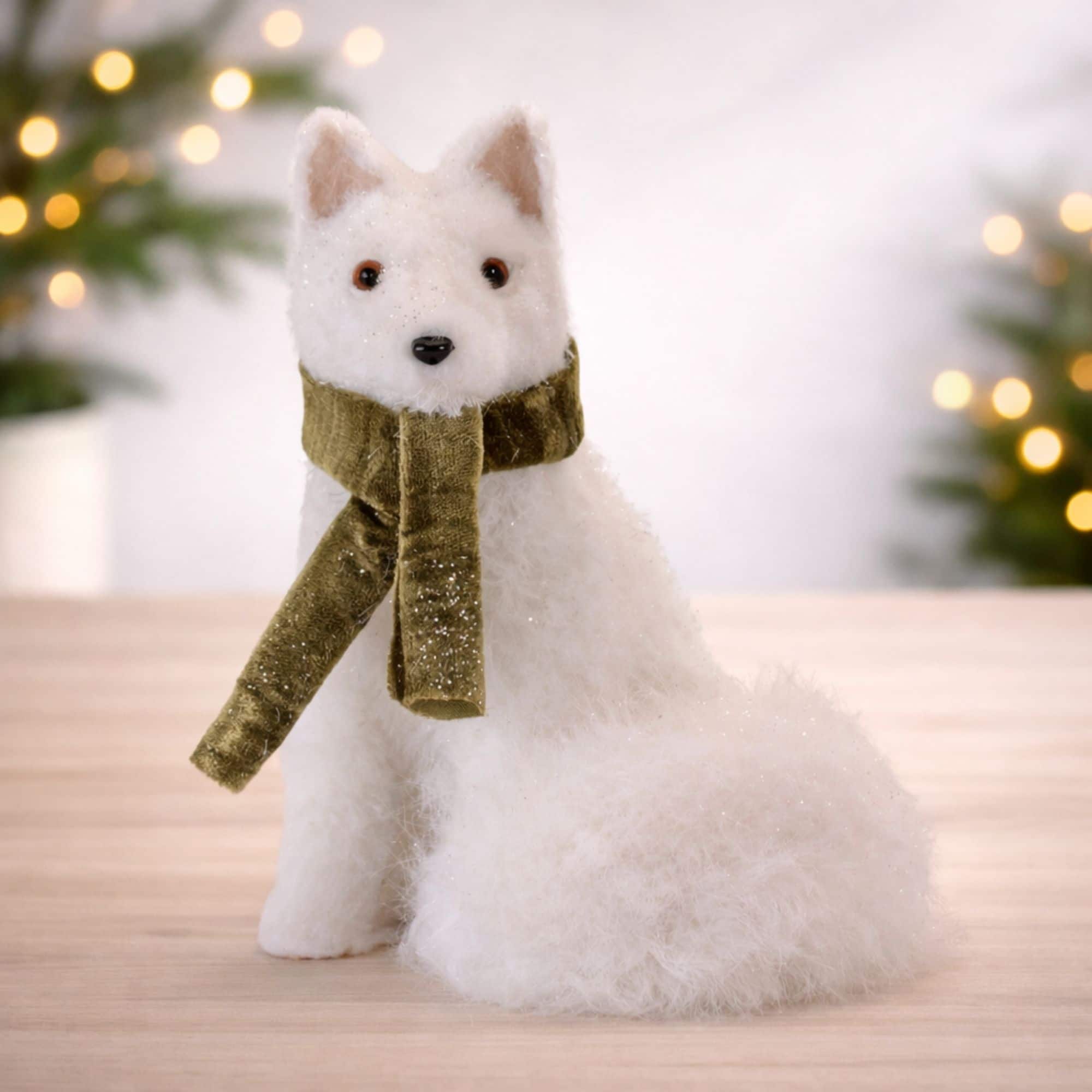Melrose 7.75" Winter Fox with Scarf Plush Figurine
