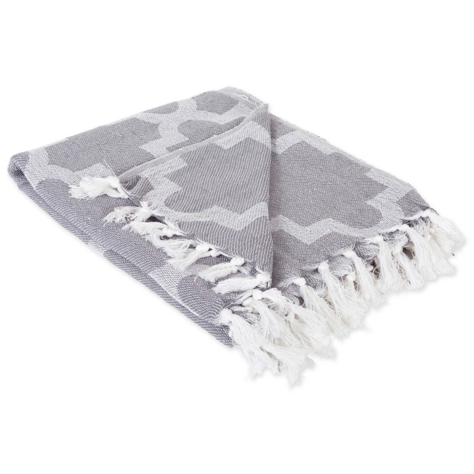 DII® Gray Lattice Throw