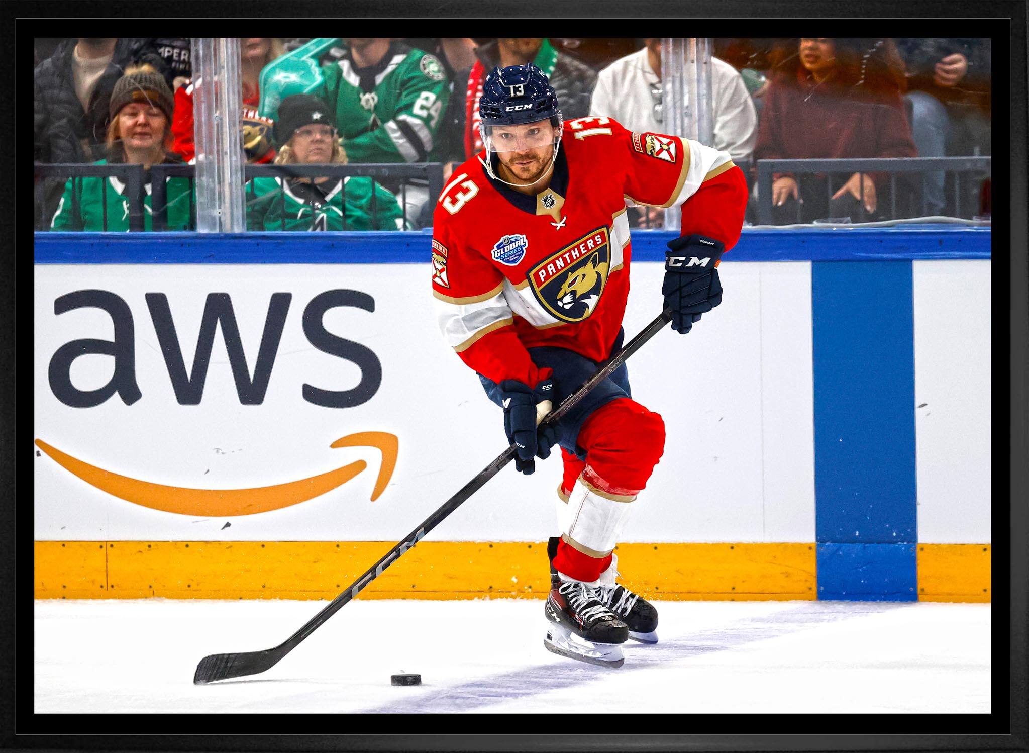 Sam Reinhart 20" x 29" Framed Canvas Florida Panthers 31.5" x 22.5"