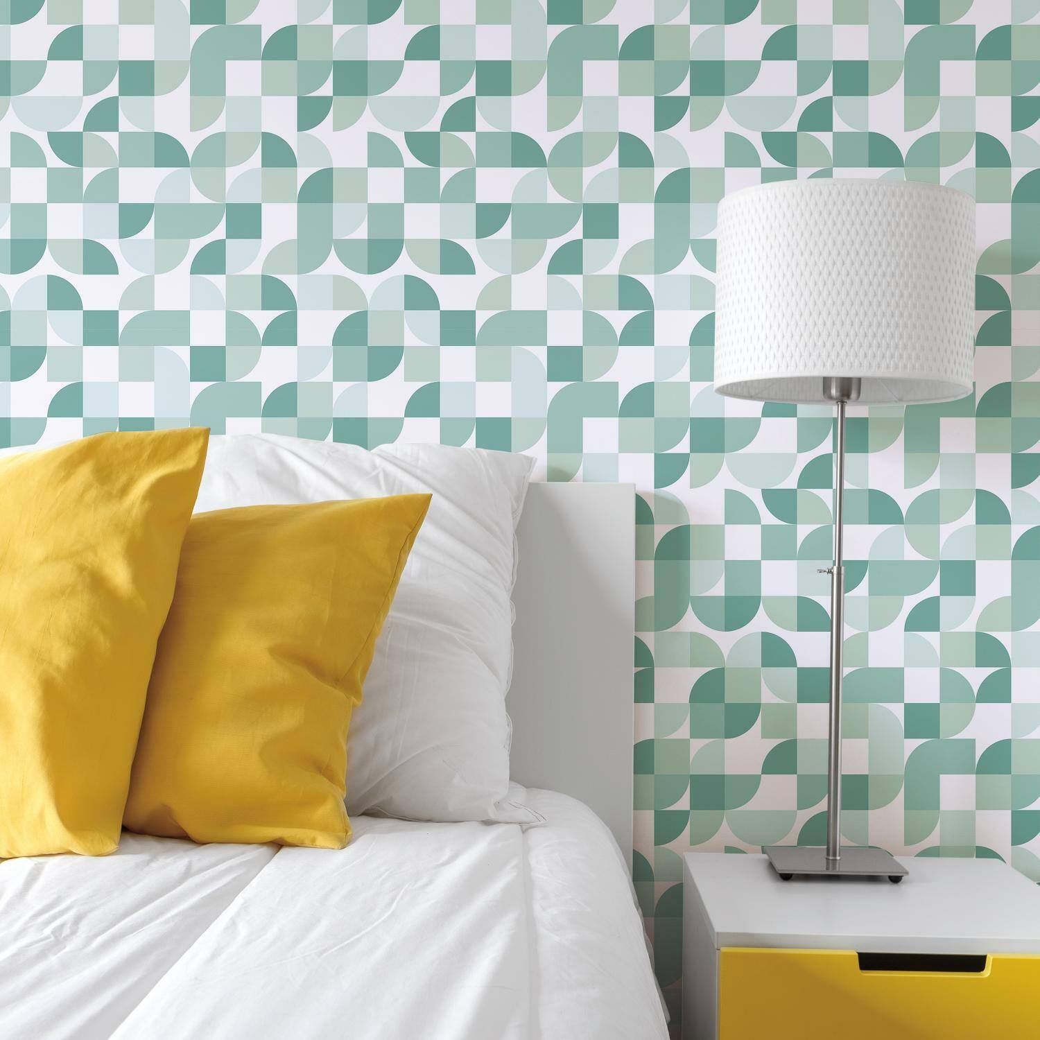 RoomMates Mid-Century Geometric Peel & Stick Wallpaper