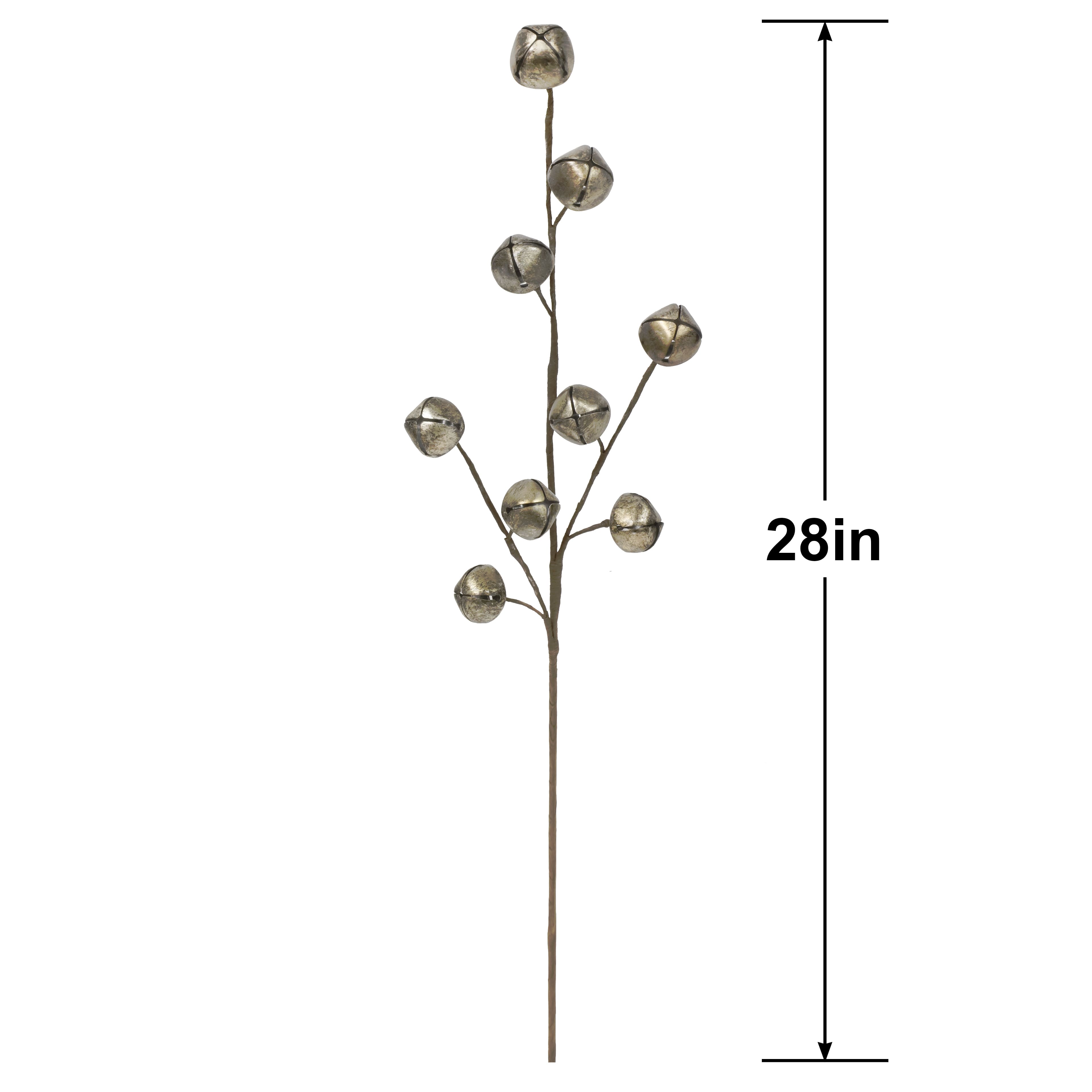 28" Antiqued Silver Jingle Bell Stem by Ashland®
