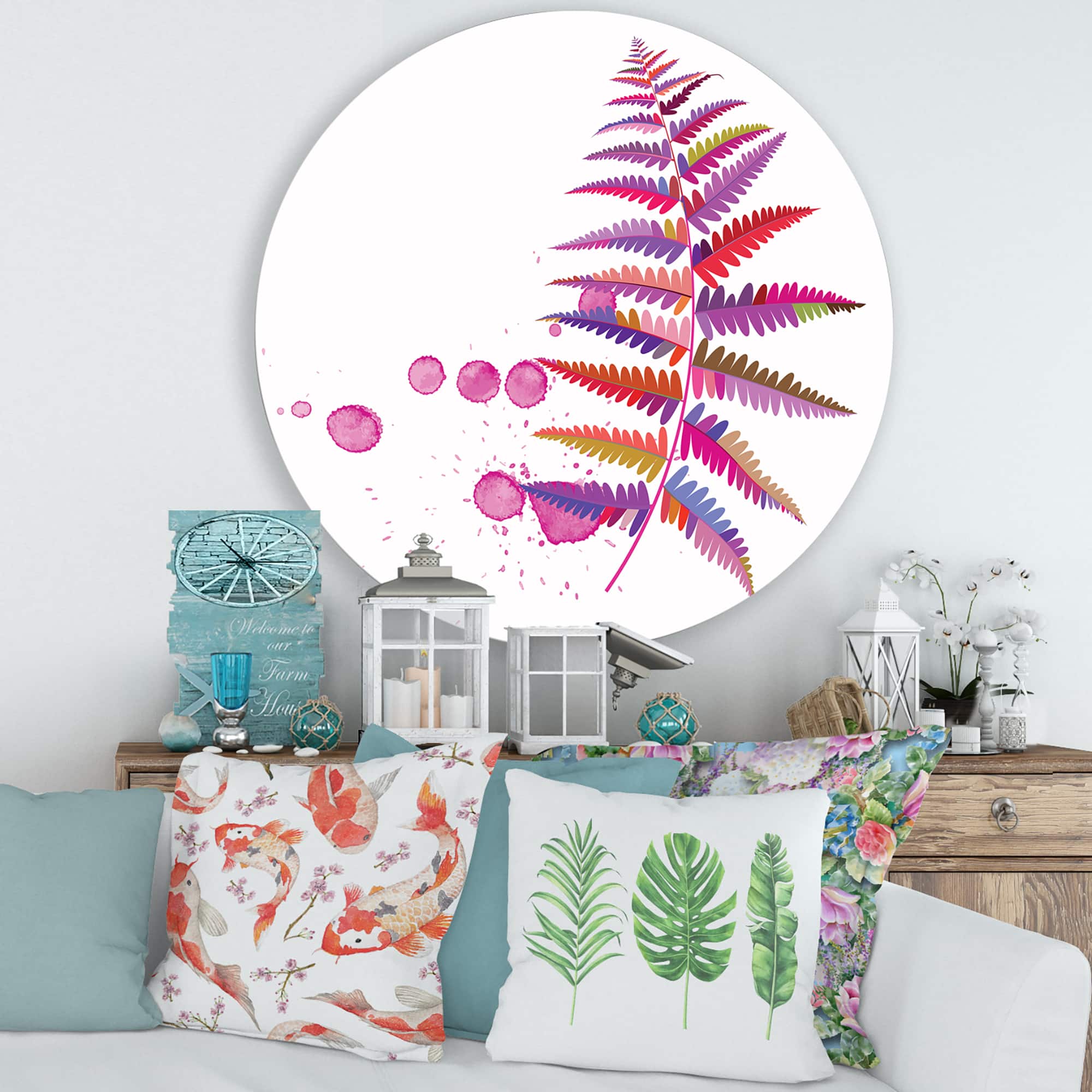 Designart - Purple Fern