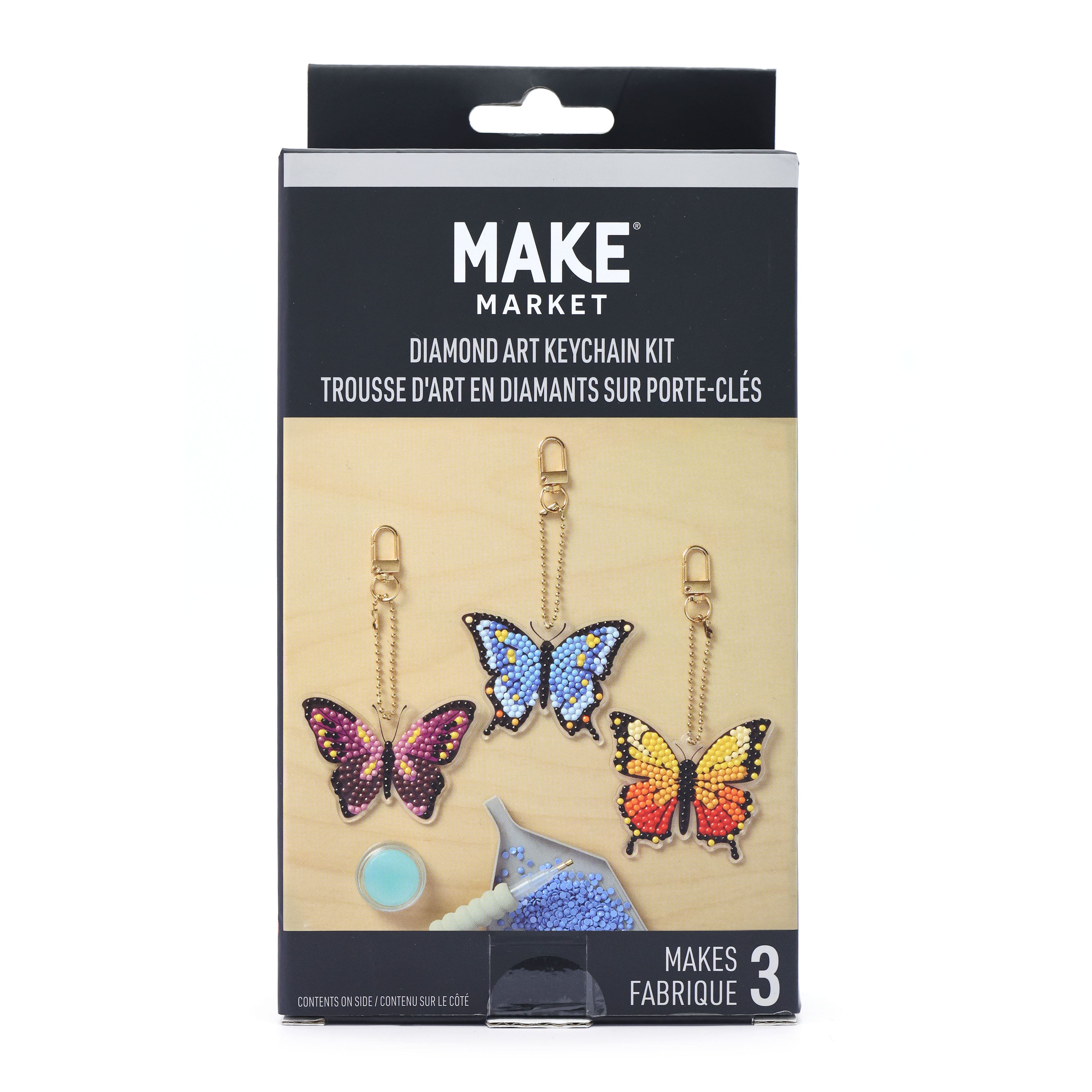 Butterfly Diamond Art Keychain Kit by Make Market®