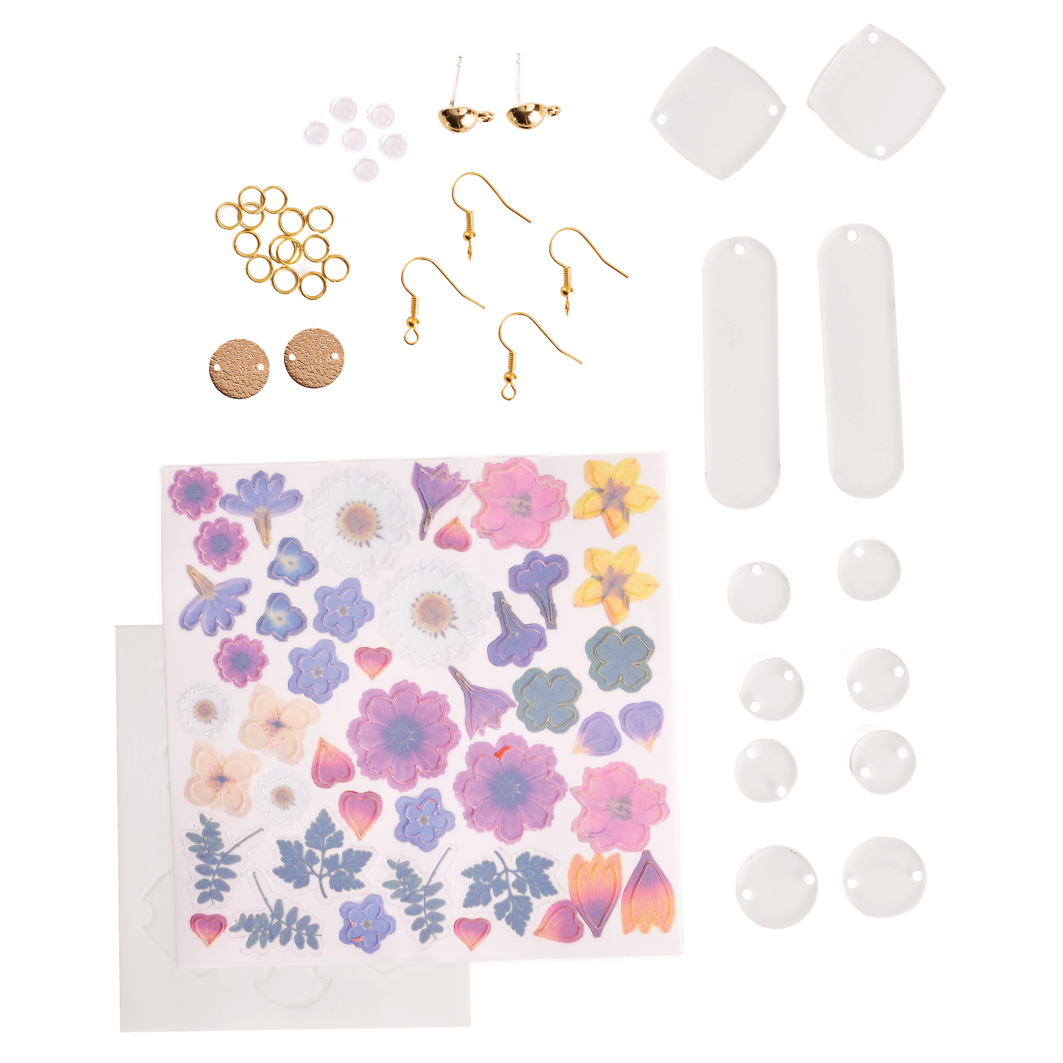 Faber-Castell® Pressed Floral Acyrlic Earings