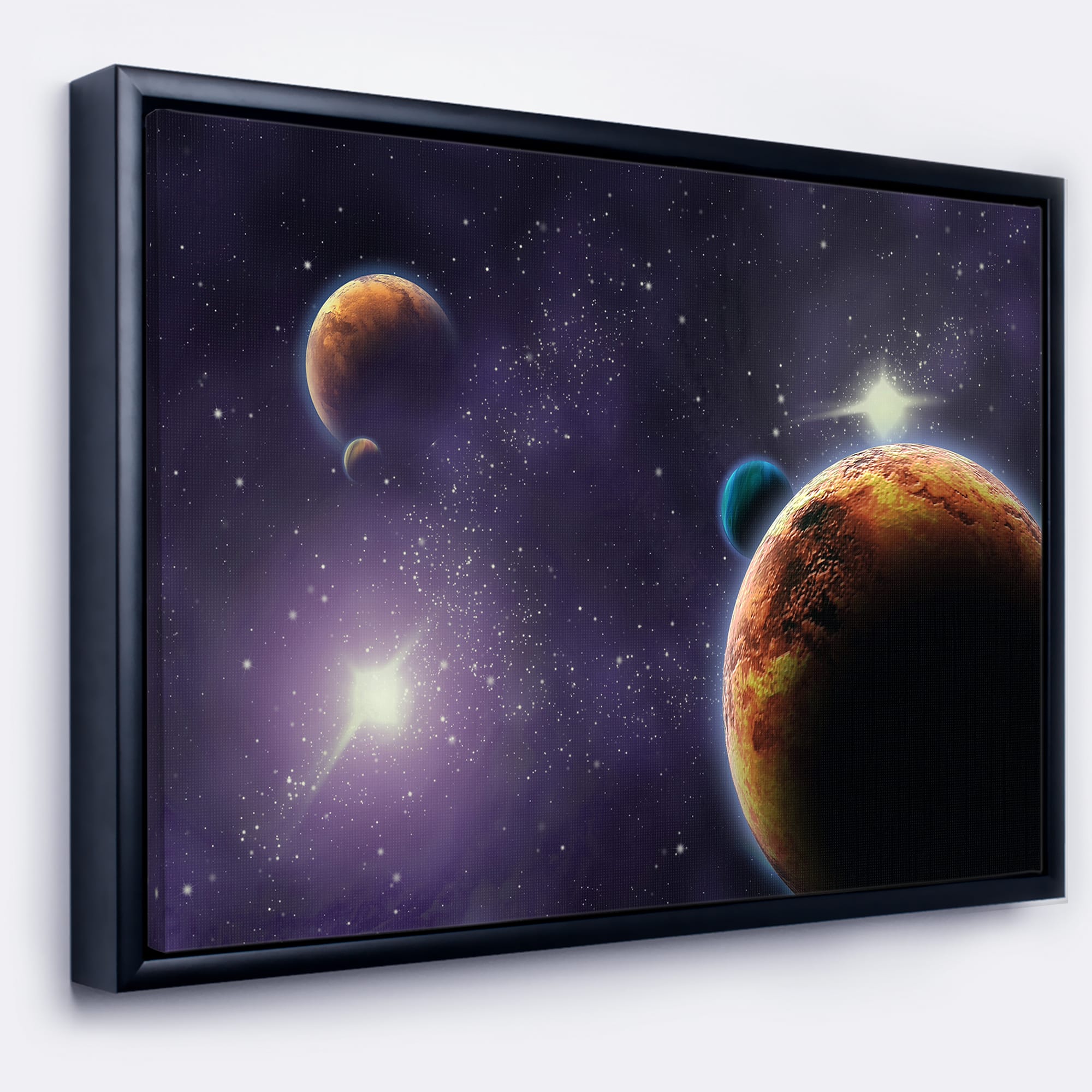 Designart - Planets in Deep Dark Space