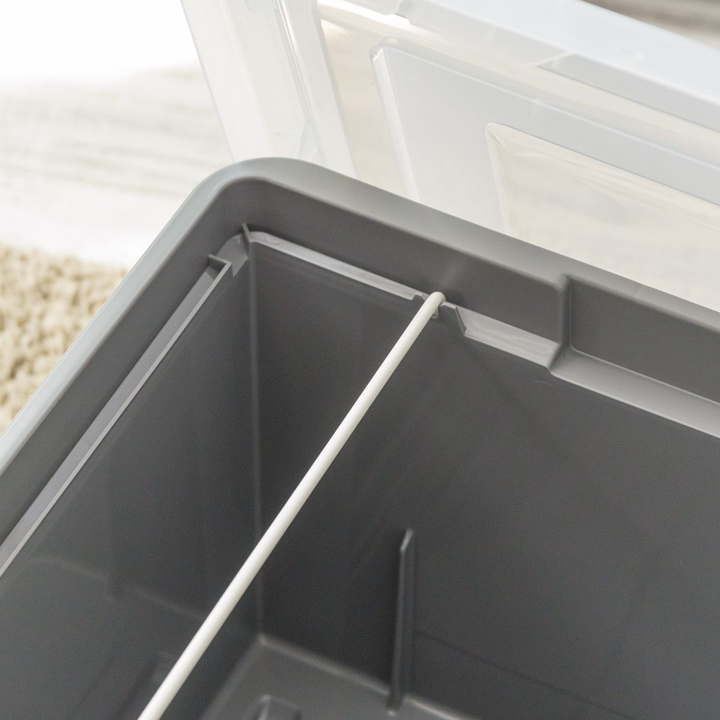 IRIS Gray Snap Tight Plastic Letter & Legal File Organizer Box, 3ct.