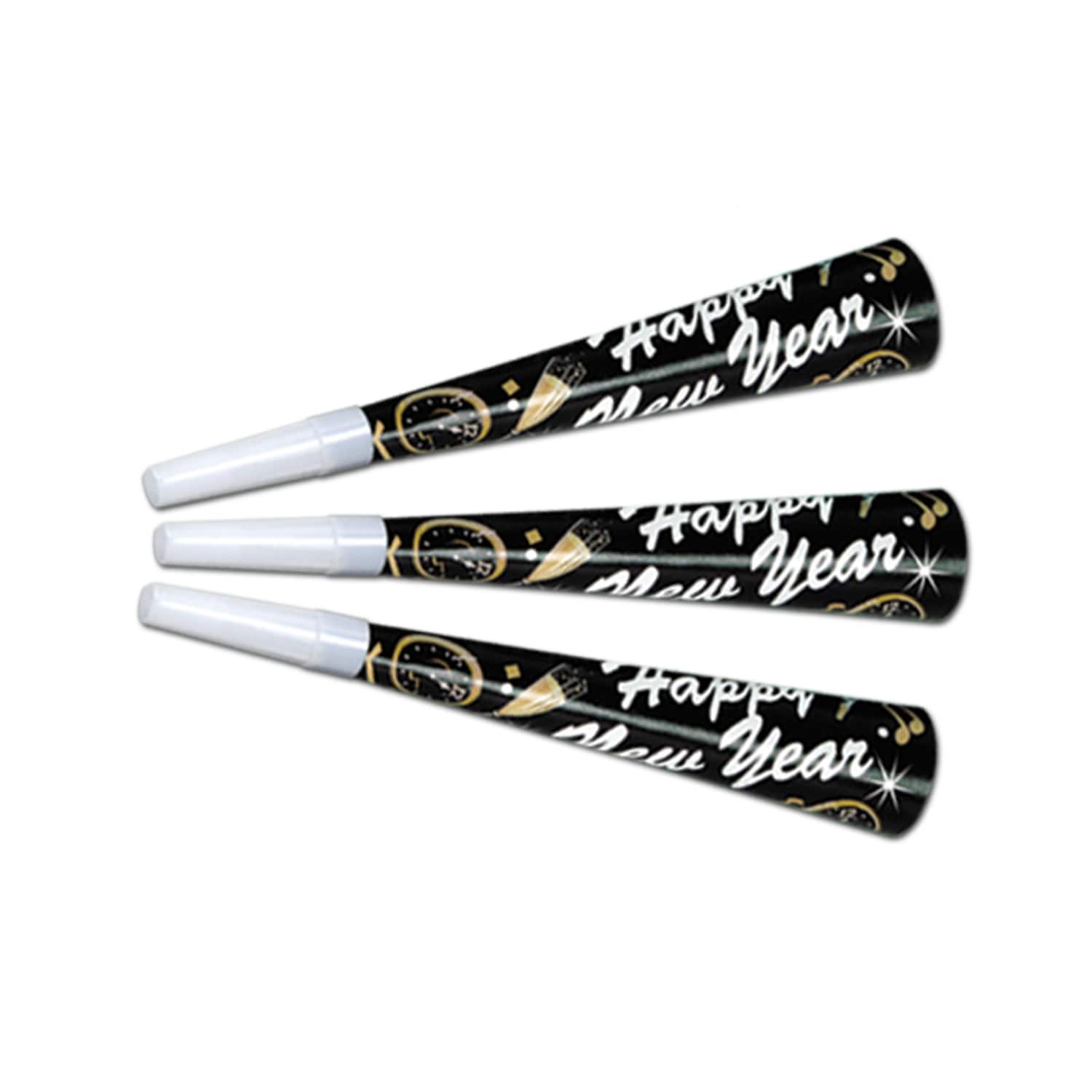Beistle 9" New Year Tymes Horns, 100ct.