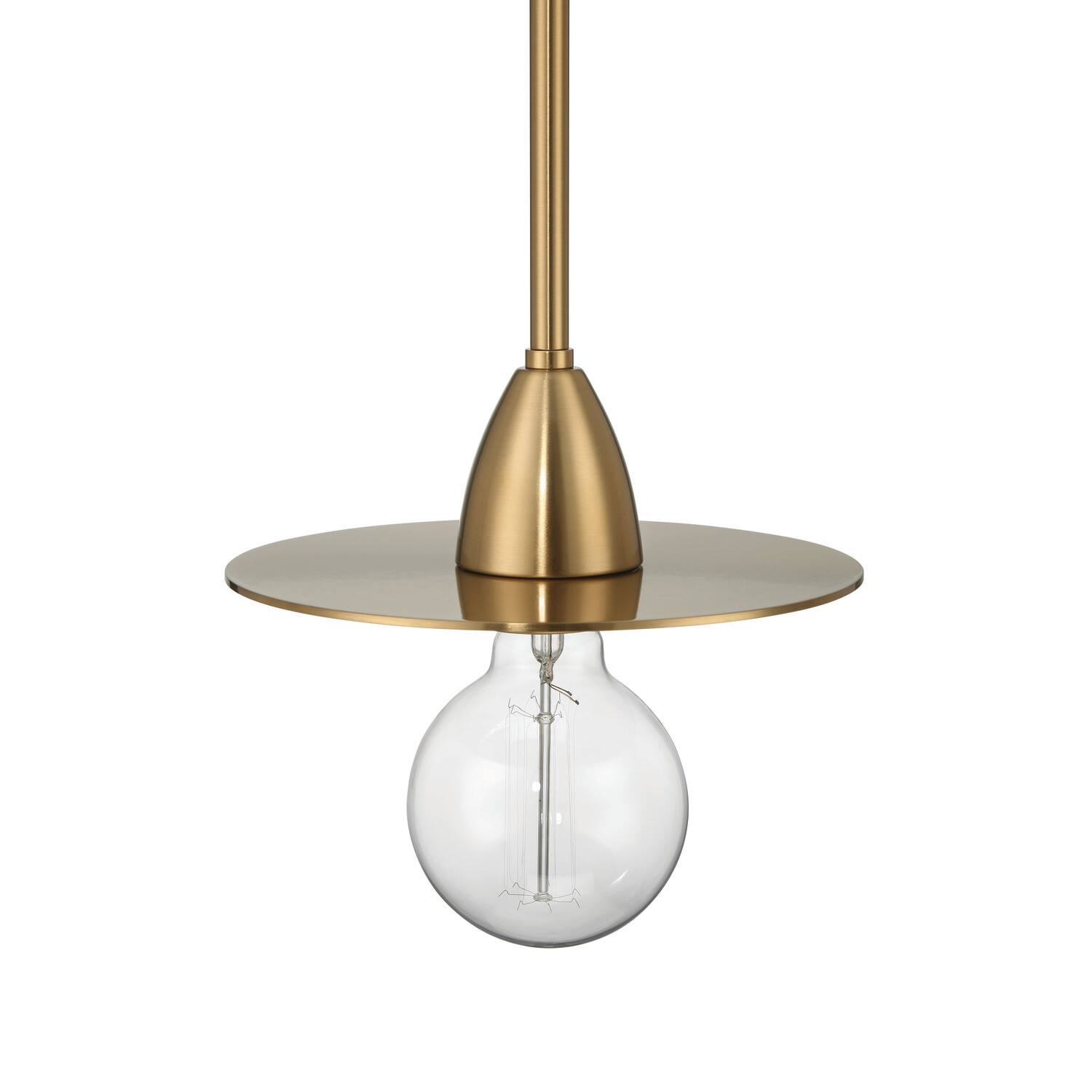 Hello Honey® Daisy Brushed Gold Mini Modern Exposed Bulb Metal Ceiling Light