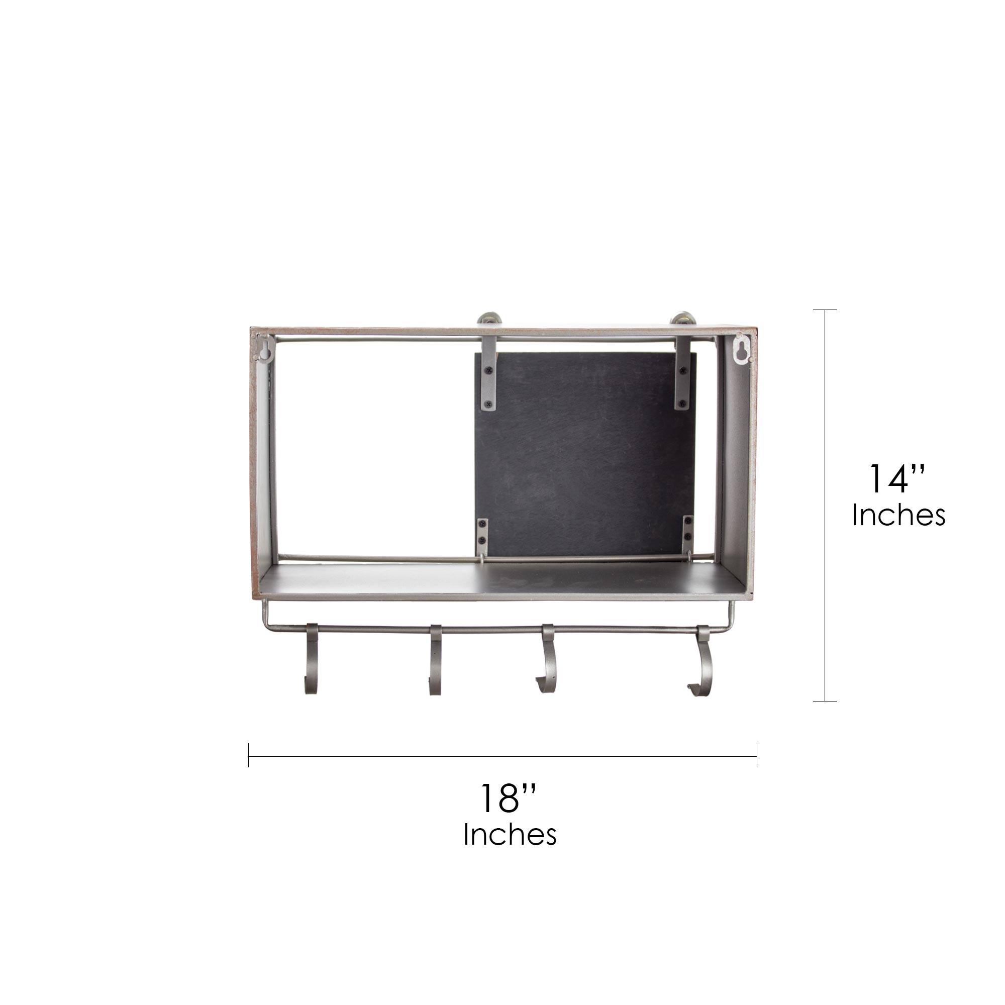 Rustic Sliding Barn Door Coat & Towel Rack