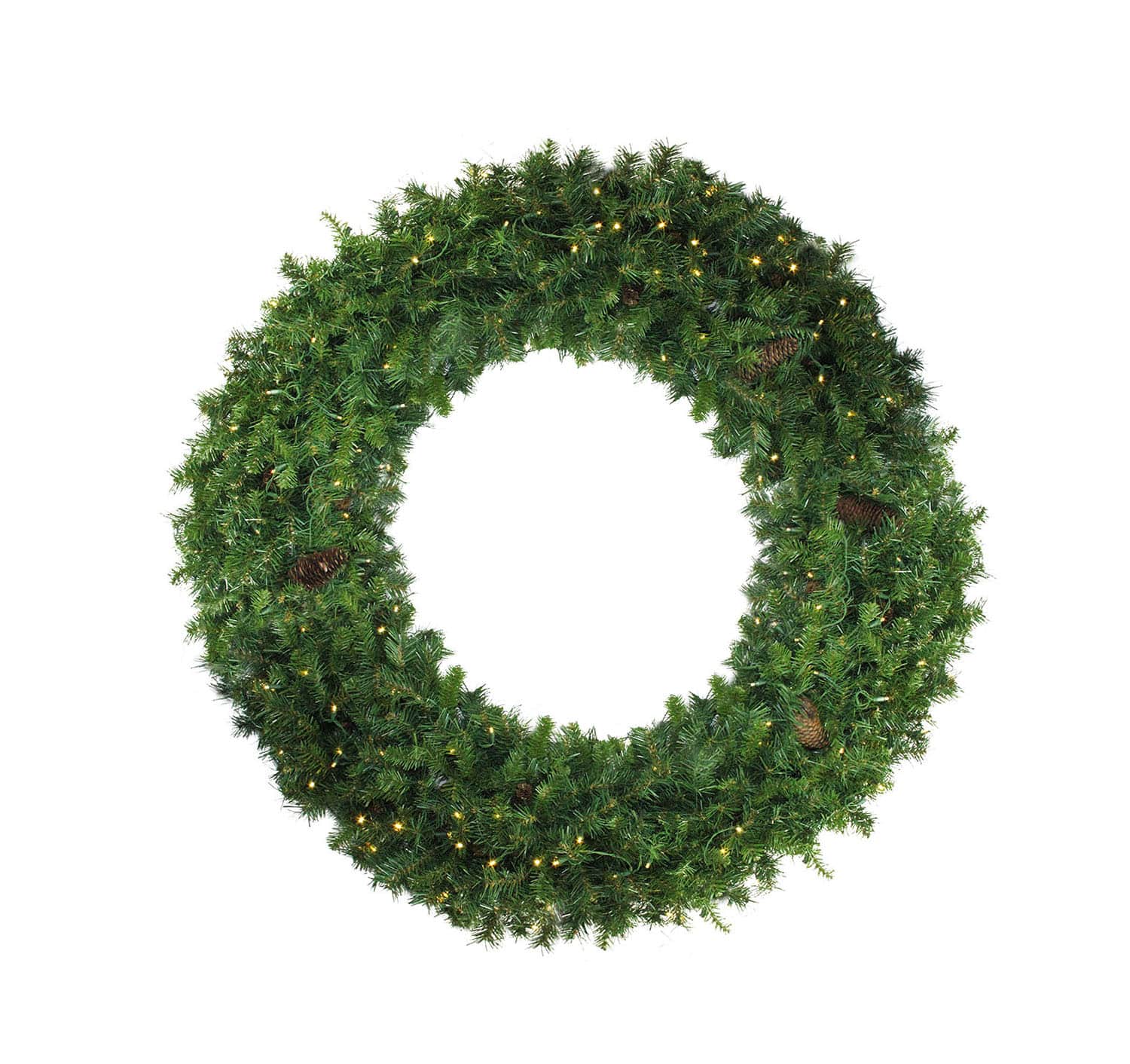 6Ft Pre-Lit Dakota Pine Commercial Artificial Christmas Wreath By Northlight in Green | 6 ft | Michaels®