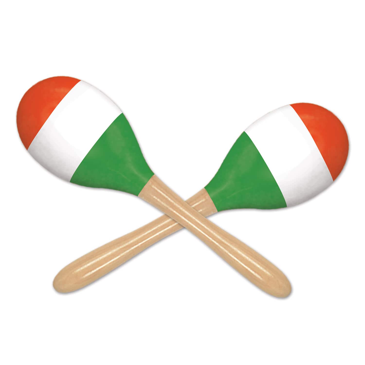 Beistle 8" Red, White & Green Maracas, 2ct. | Michaels®