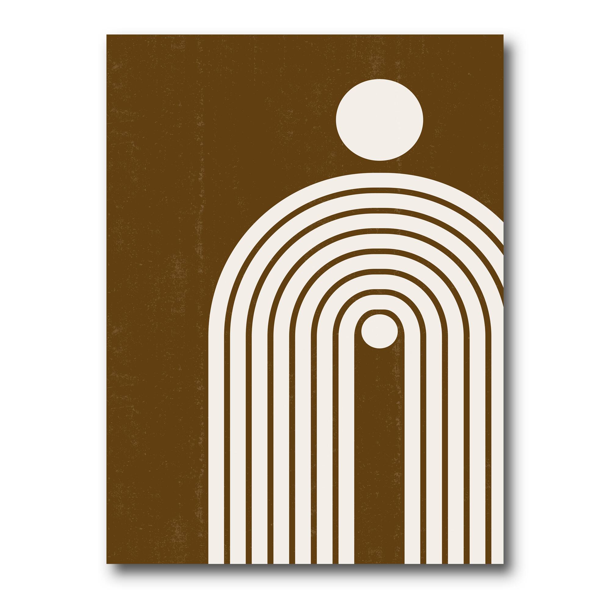 Designart - Terracotta Minimalist Boho Rainbow II