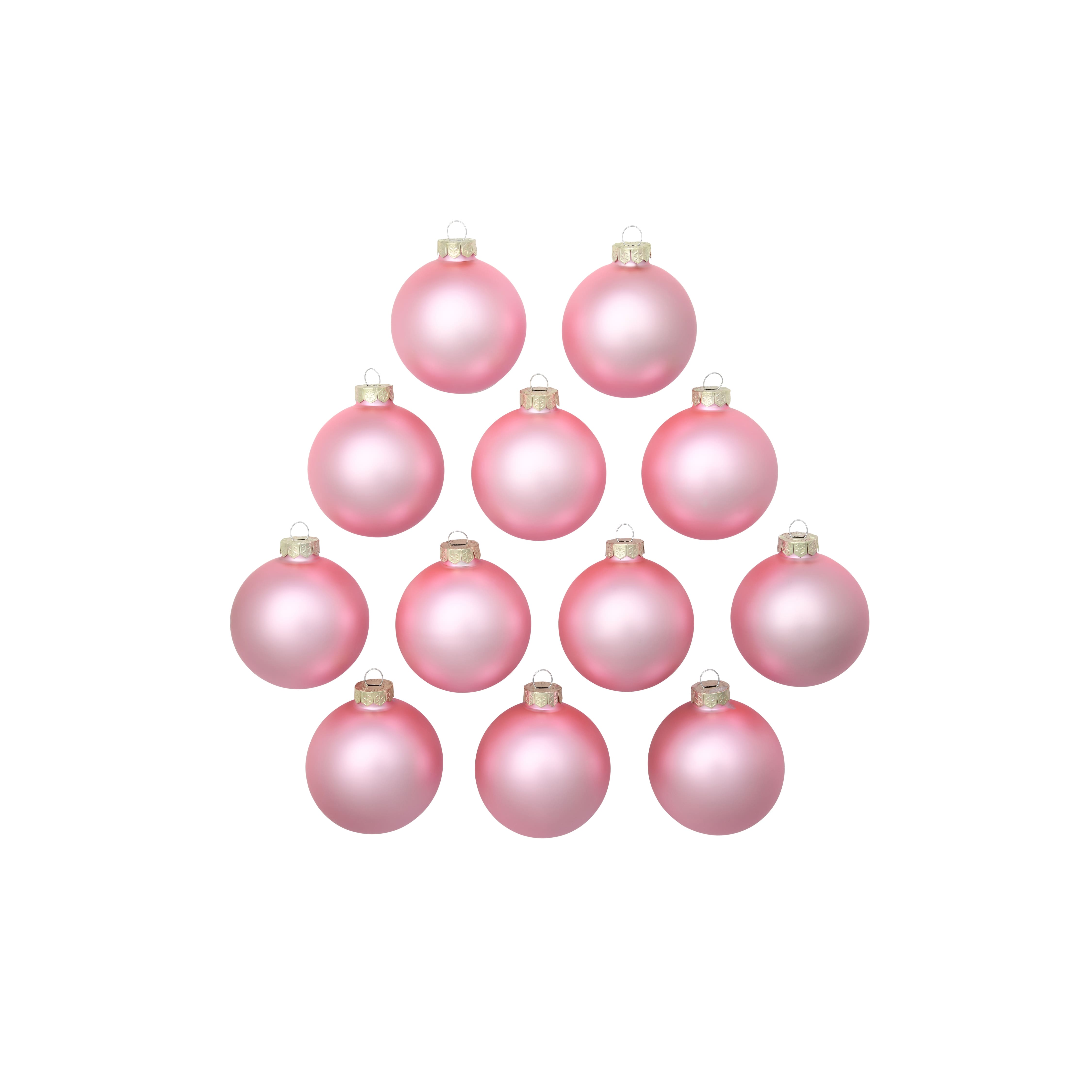 Whitehurst 12ct. 2.75" Matte Glass Ball Ornaments