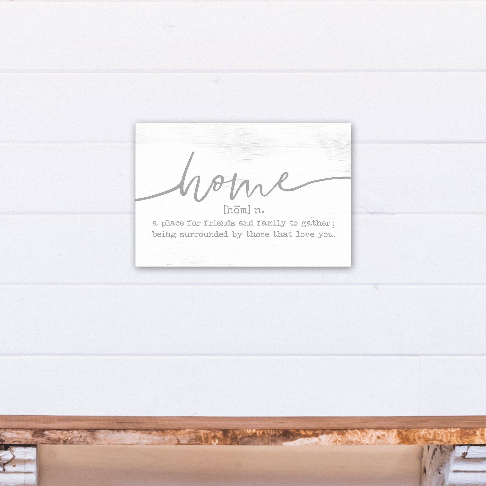 Gray Whitewash Home 12" x 18" Canvas Wall Art