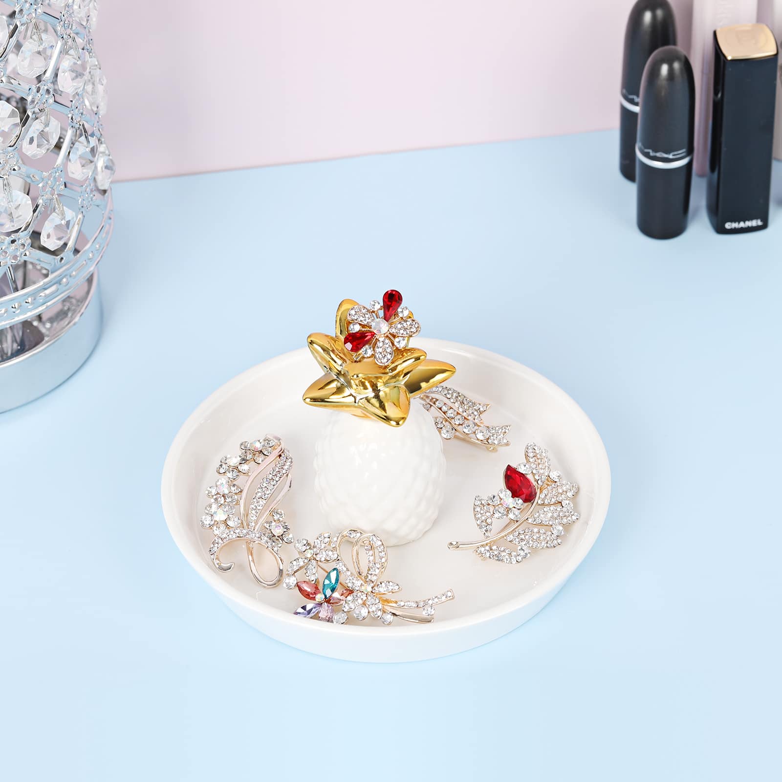NEX™ 6" Pineapple Ceramic Jewelry Holder