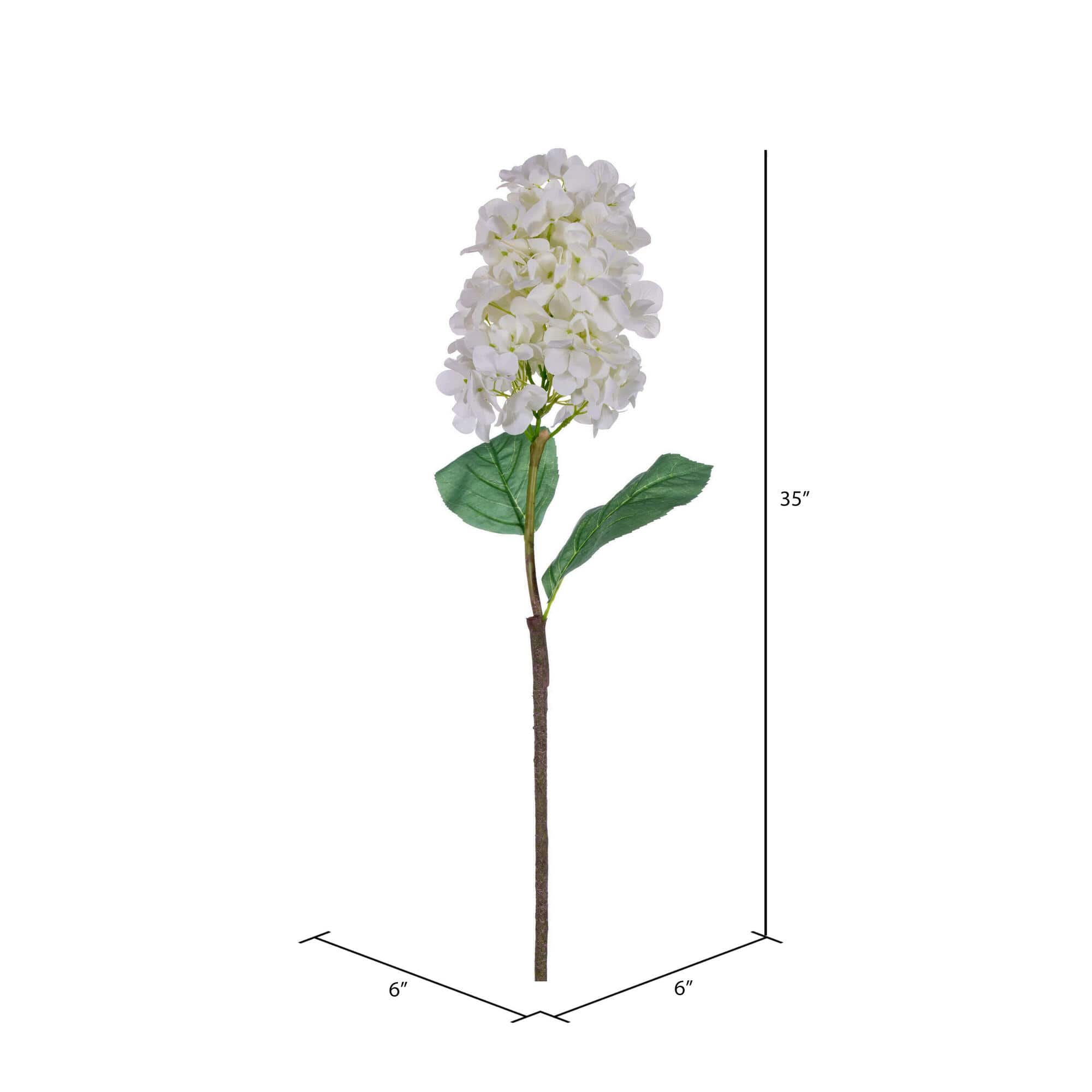 35" White Artificial Cone Hydrangea Sprays, 2ct.