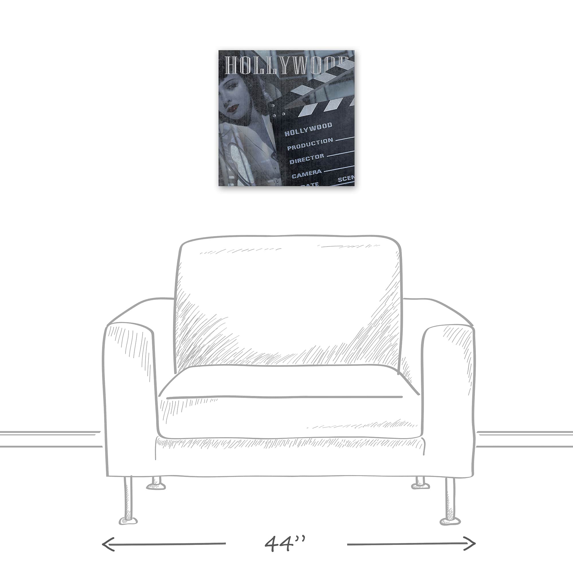 Hollywood Production 16" x 16" Canvas Wall Art