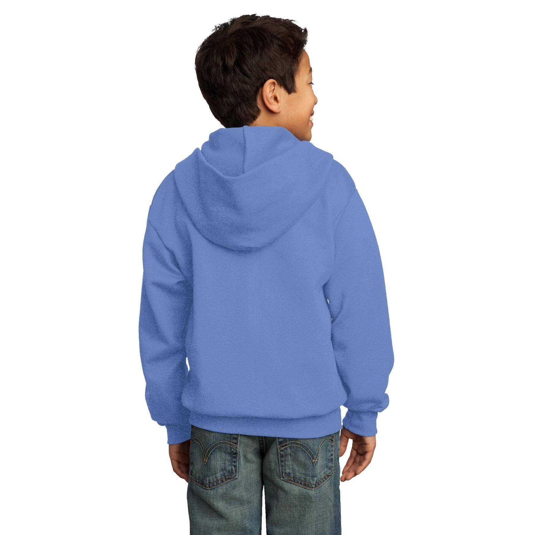 Port & Company® Youth Core Fleece Full-Zip Hooded Sweatshirt