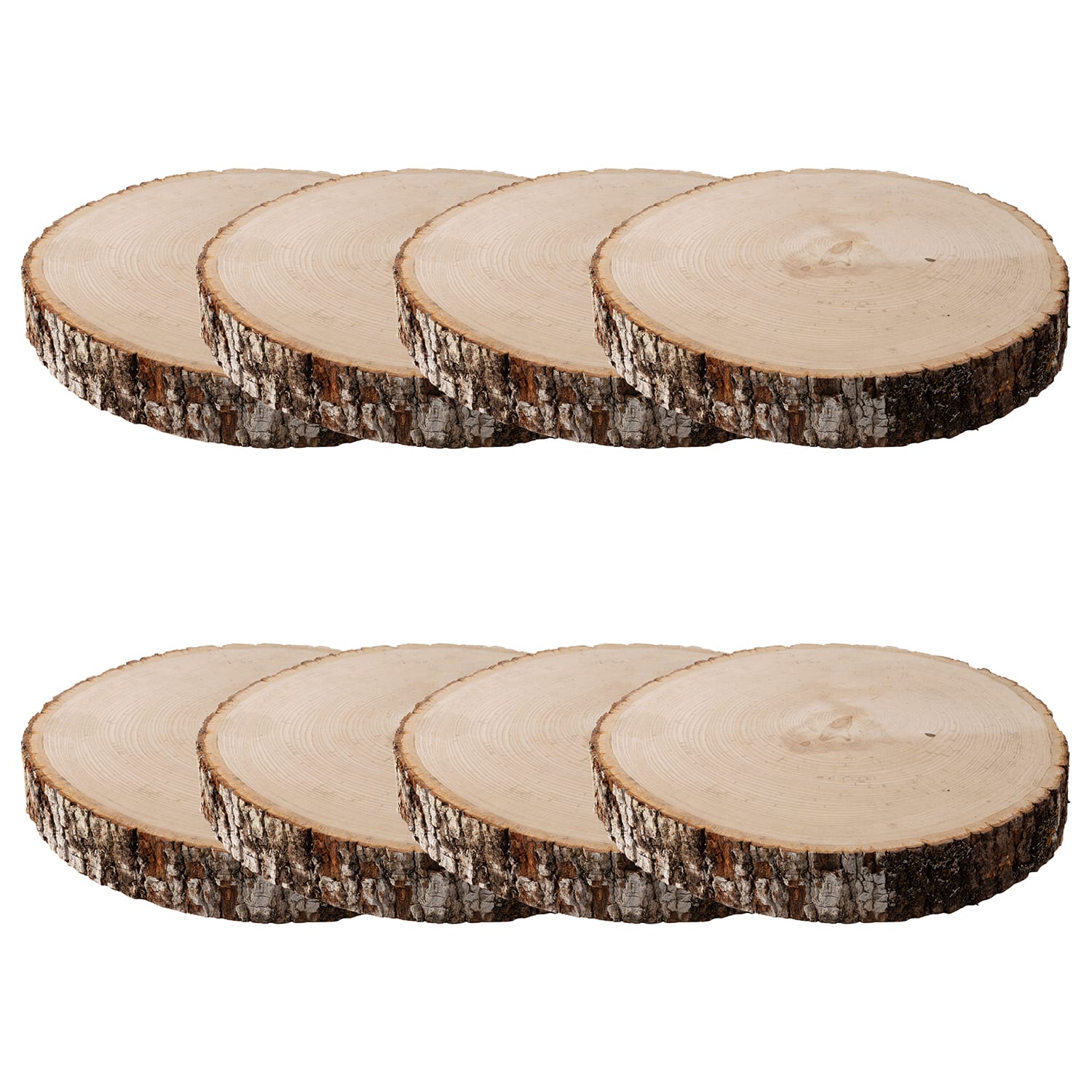 8 Pack: Round Basswood Plaque by Make Market®