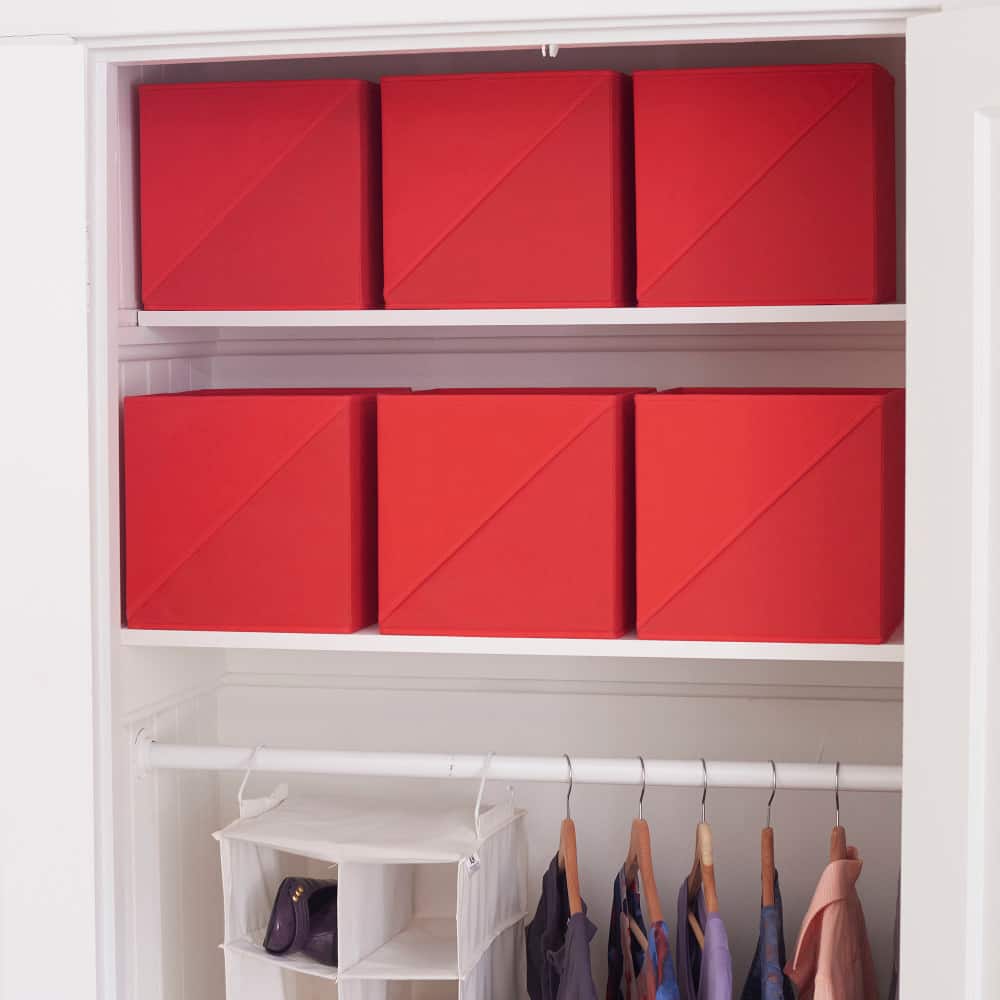 Household Essentials Storage Cubes with Diagonal Handle, 6ct.