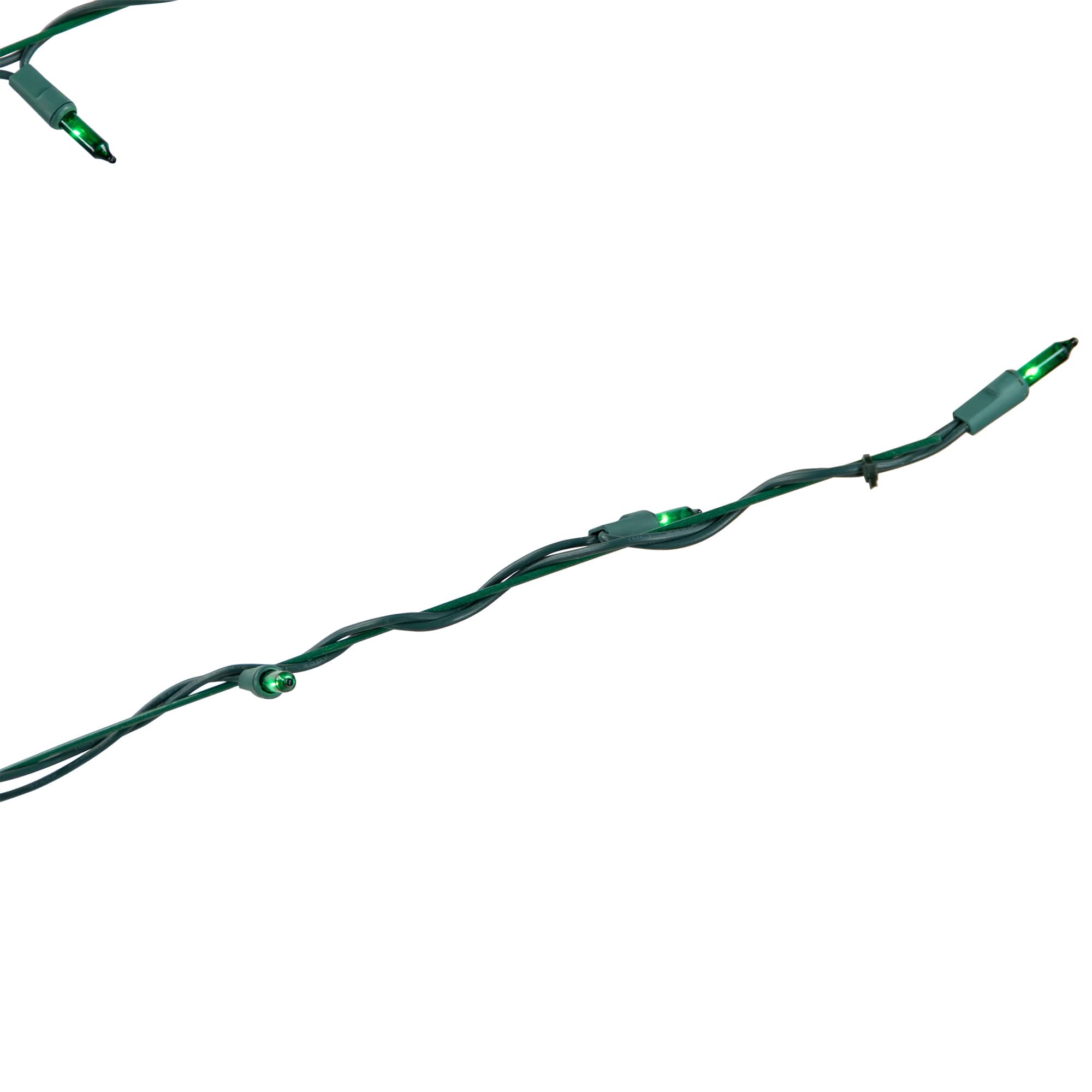 9ft. Pre-Lit Cascade Twig Artificial Christmas Tree, Green Lights