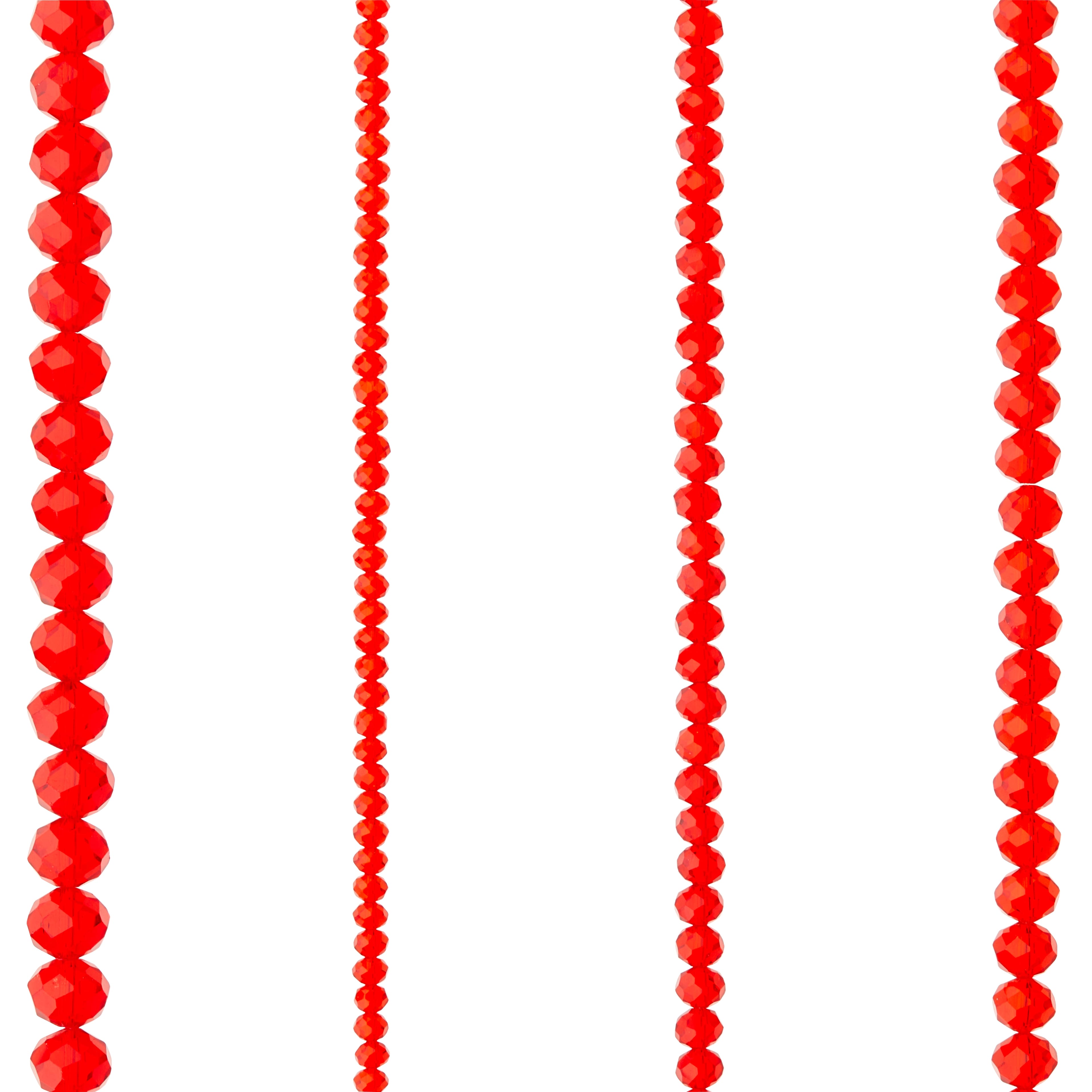 Perles rondelles en verre à facettes de Bead Landing