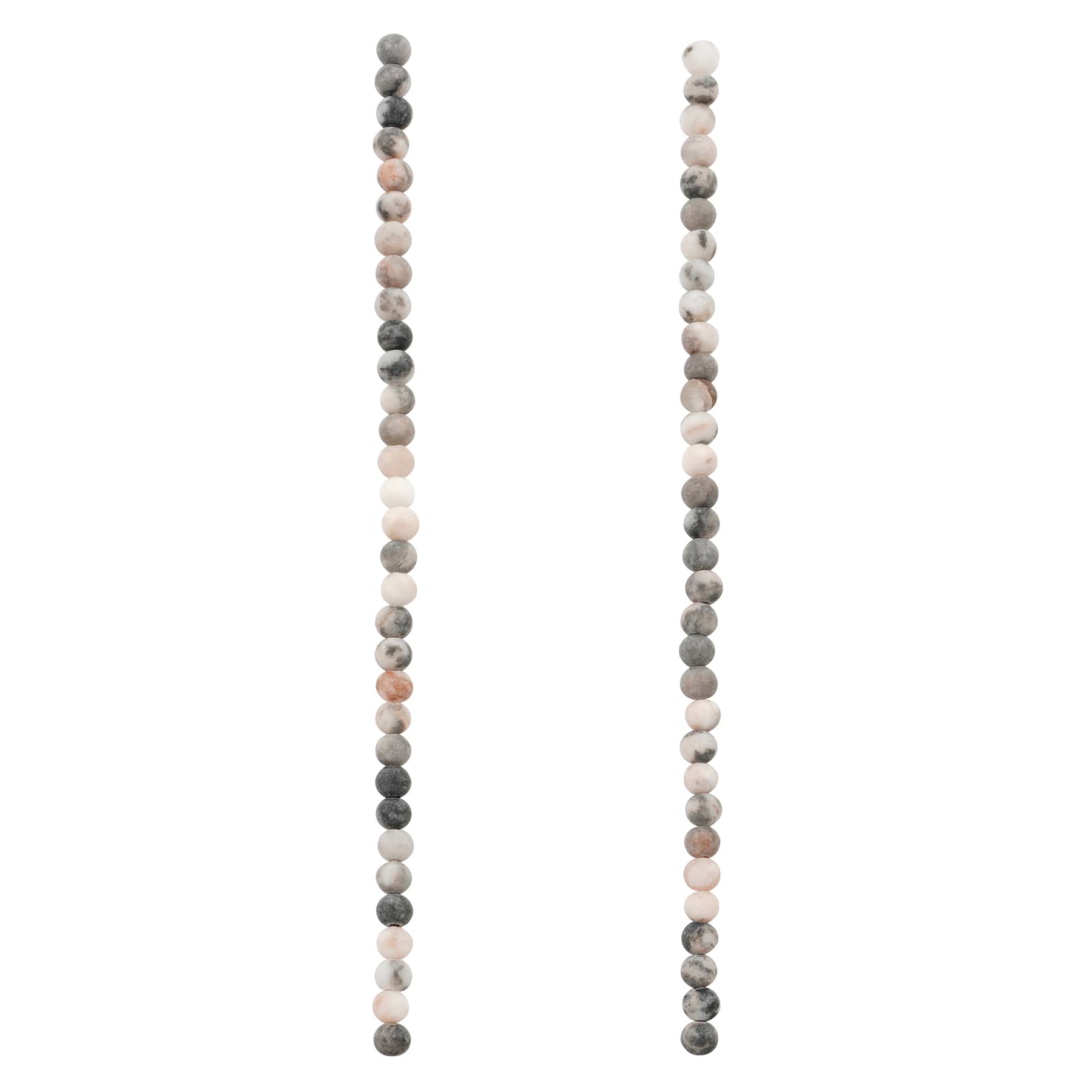 Pink Zebra Matte Round Beads, 4mm by Bead Landing™