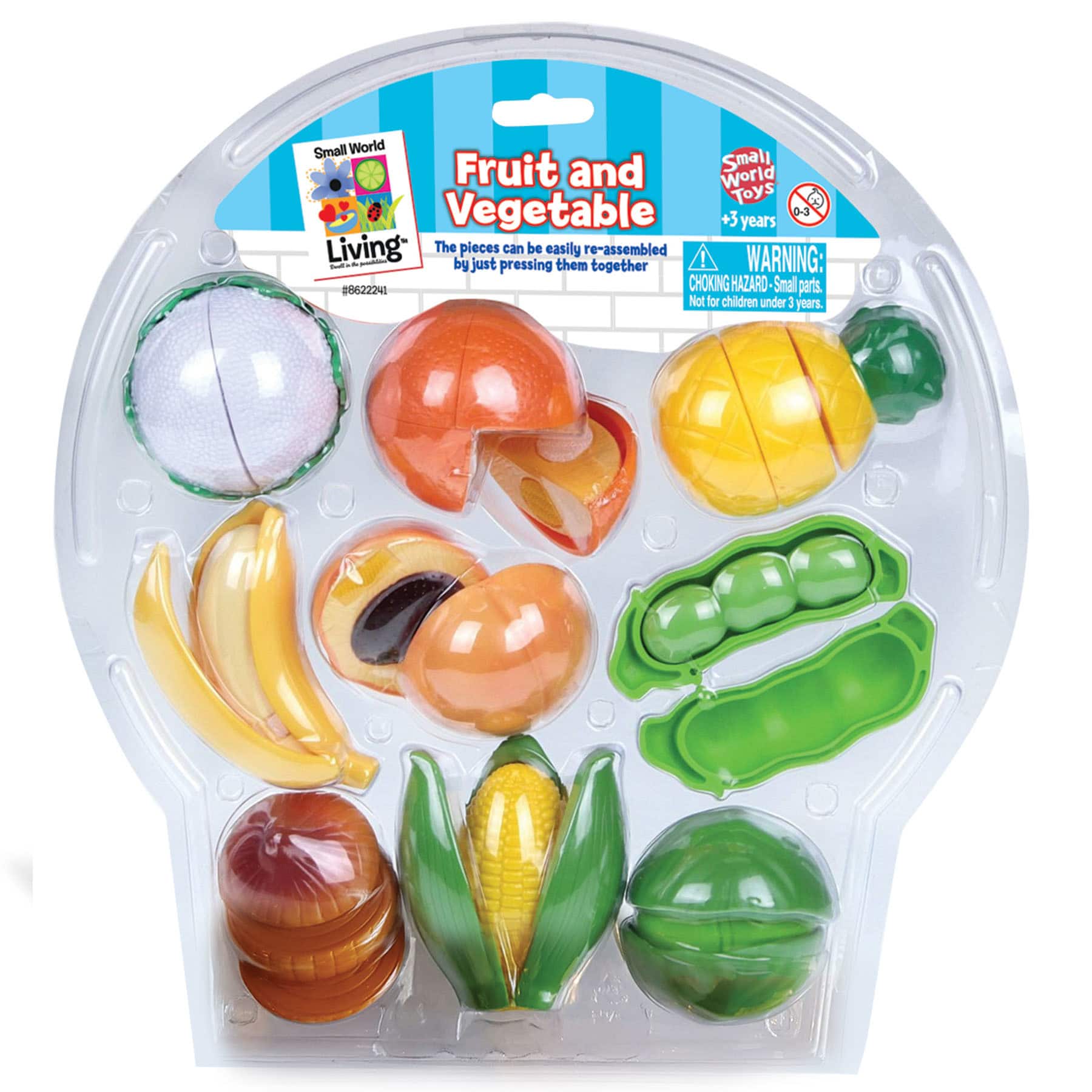 Small World Toys Pretend Play Fruit & Vegetable Set