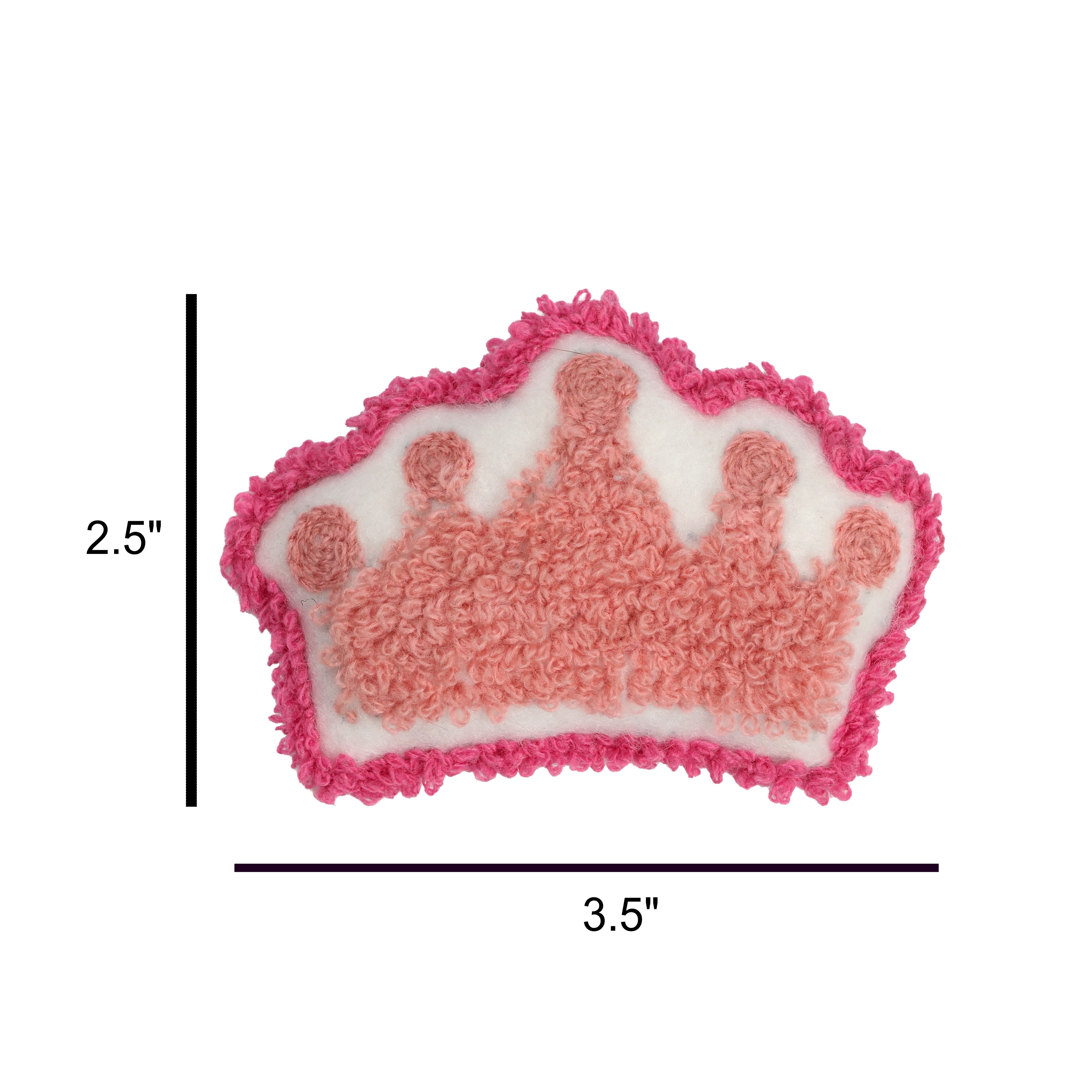 Pink Crown Filled Patch Embellishment by Celebrate It™