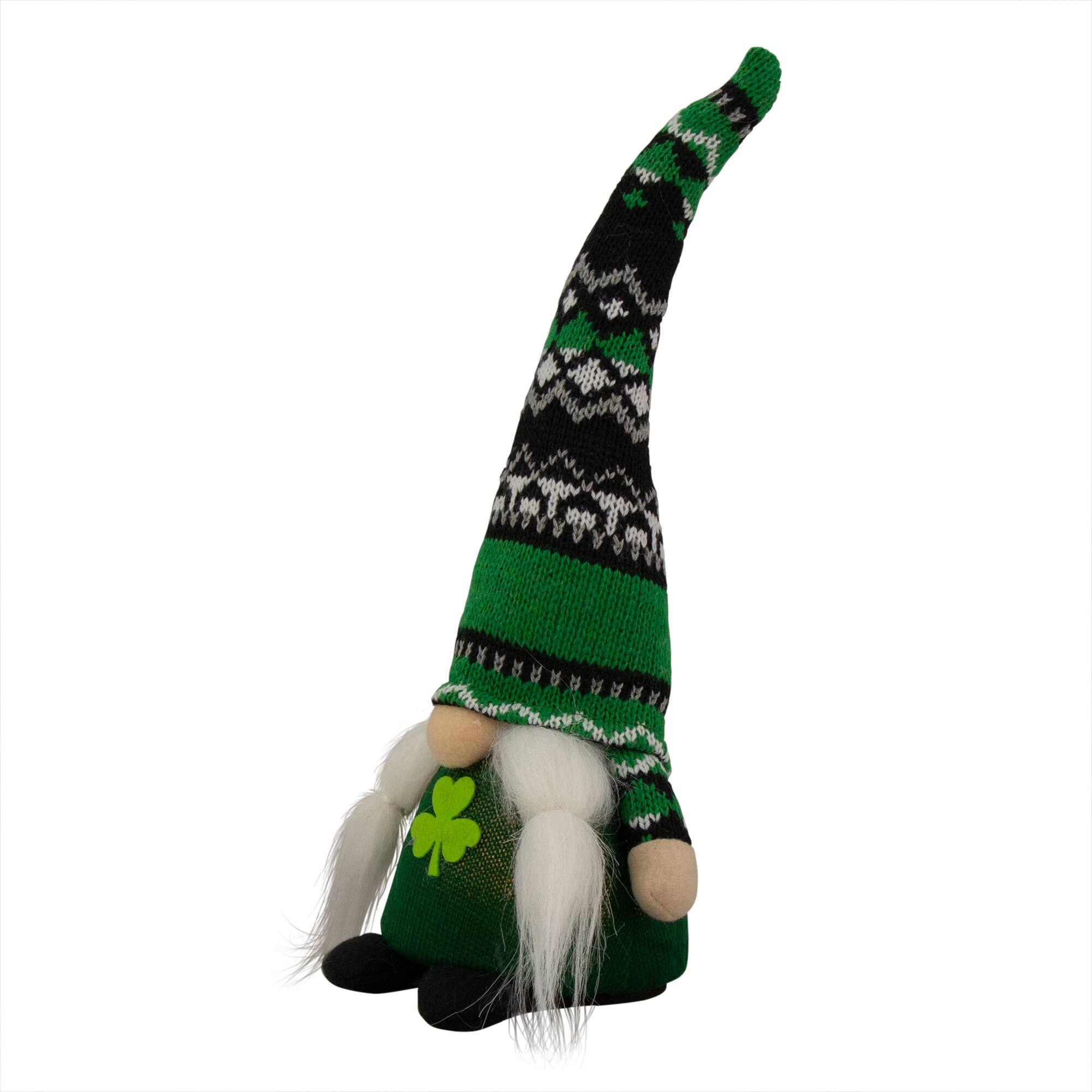11.5" LED St. Patrick's Day Gnome Decoration