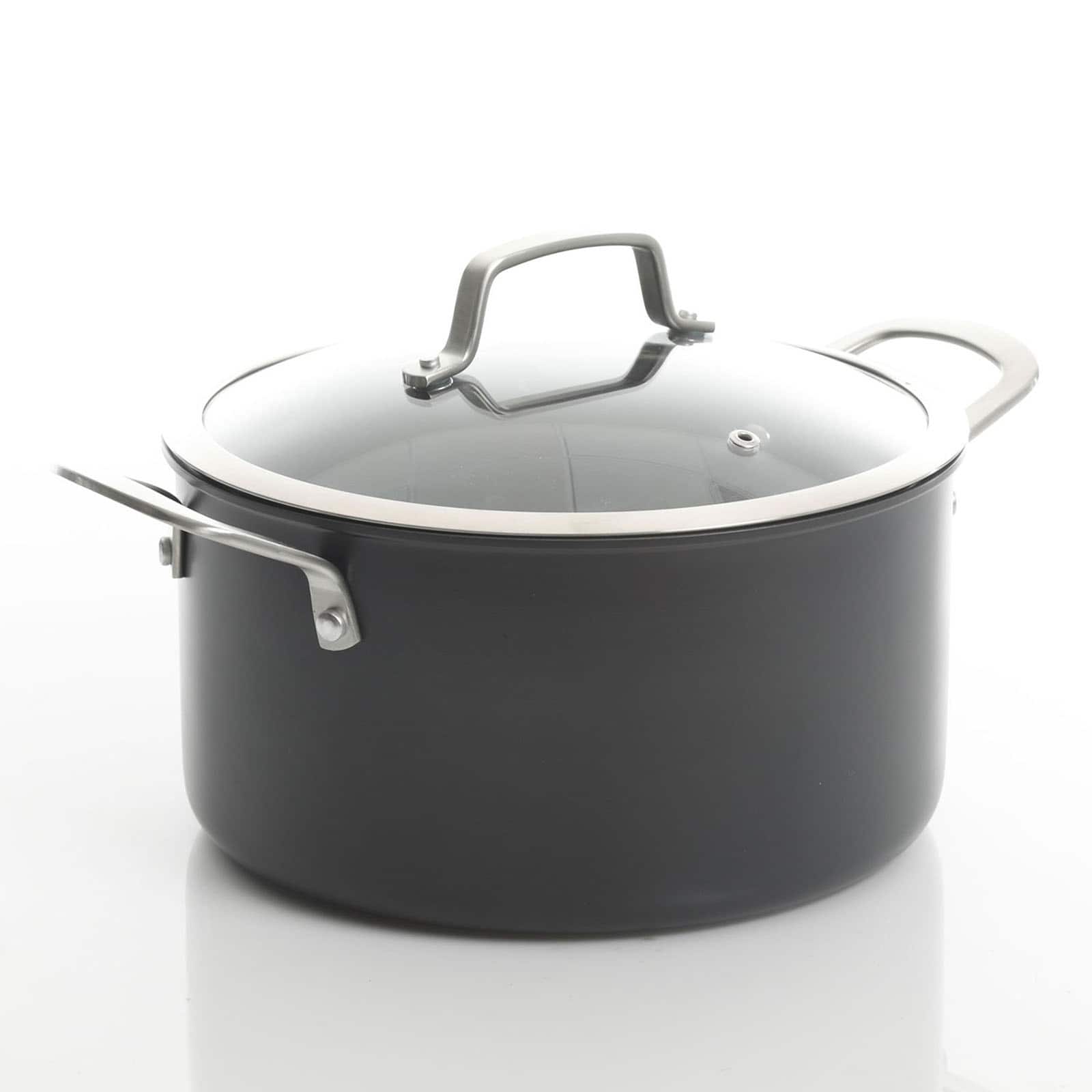 Kenmore® Pro Arbor Heights 10-Piece Black Nonstick Aluminum Cookware Set