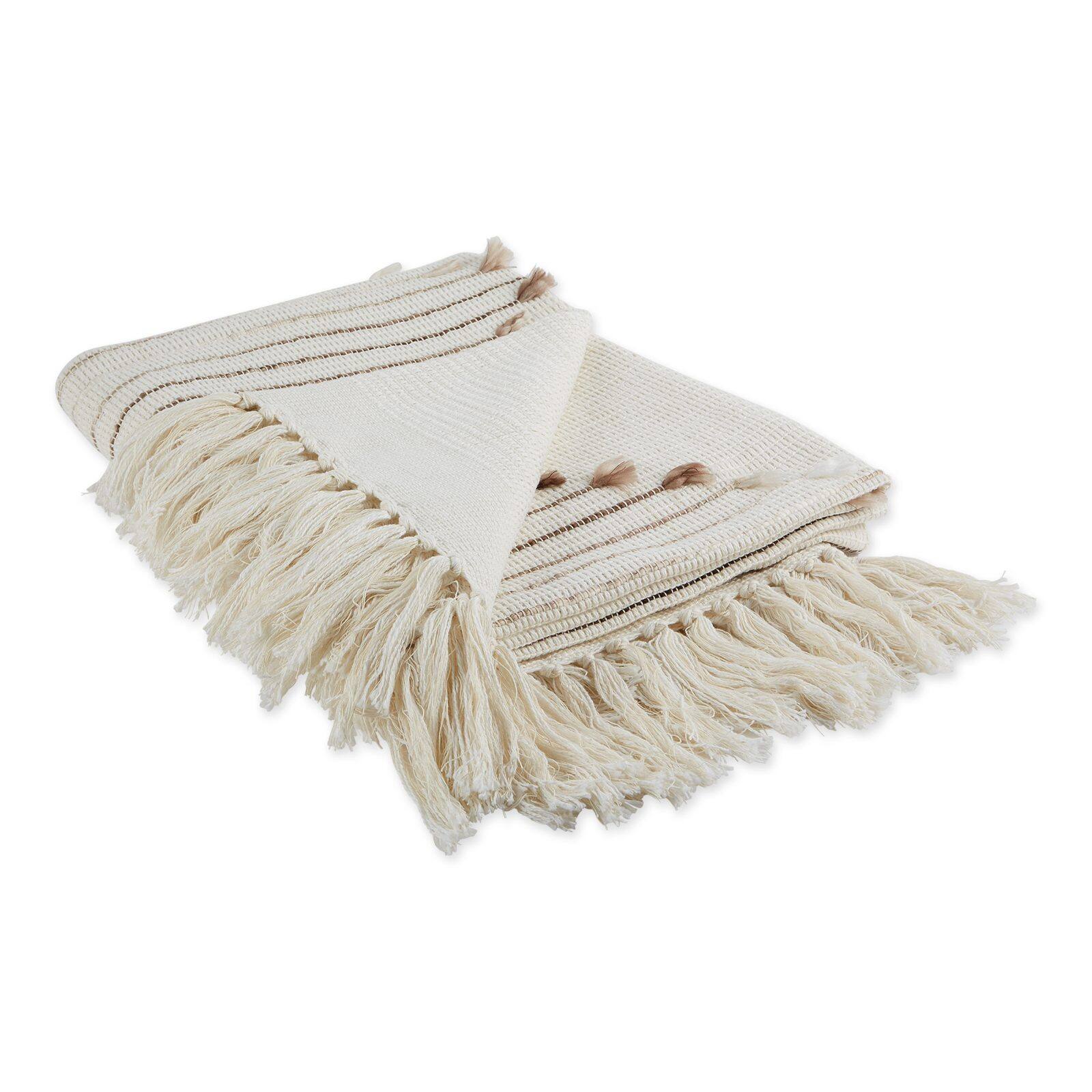 DII® Brown Diamond Cut Throw