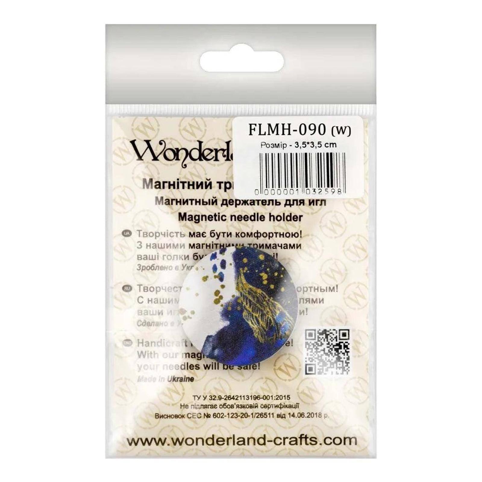 Wonderland Crafts 1.38" Wooden Magnetic Needle Holder