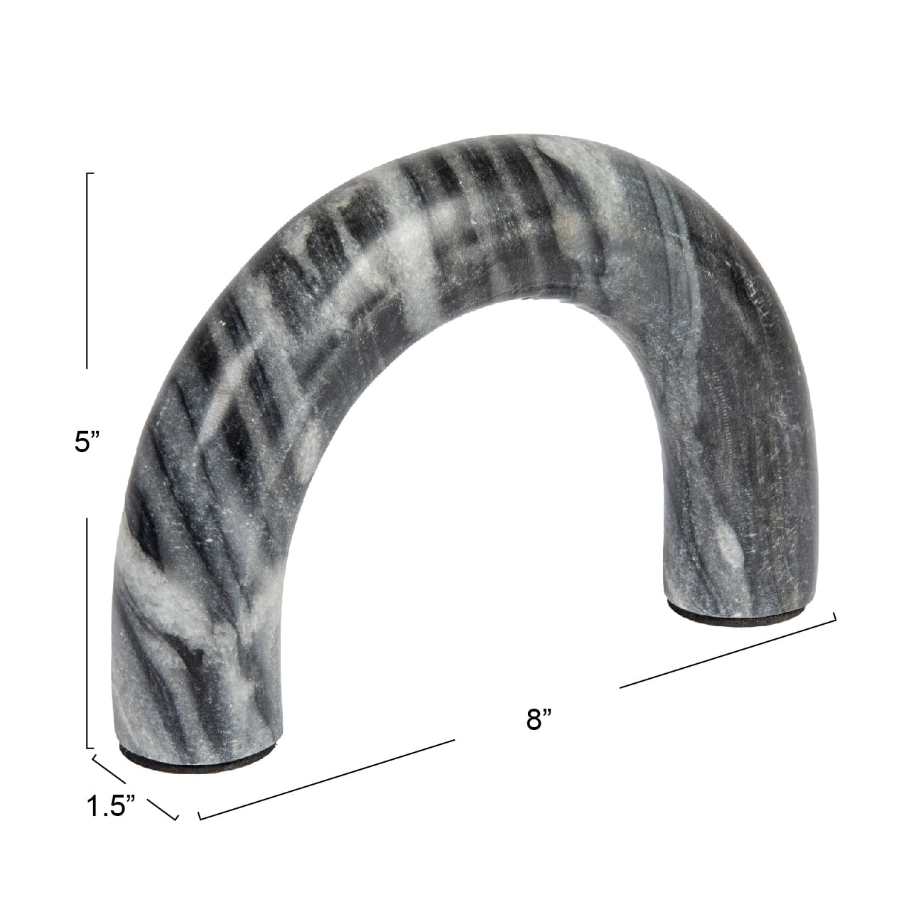 Hello Honey® 5" Gray Marble Arch Tabletop Shelf Décor