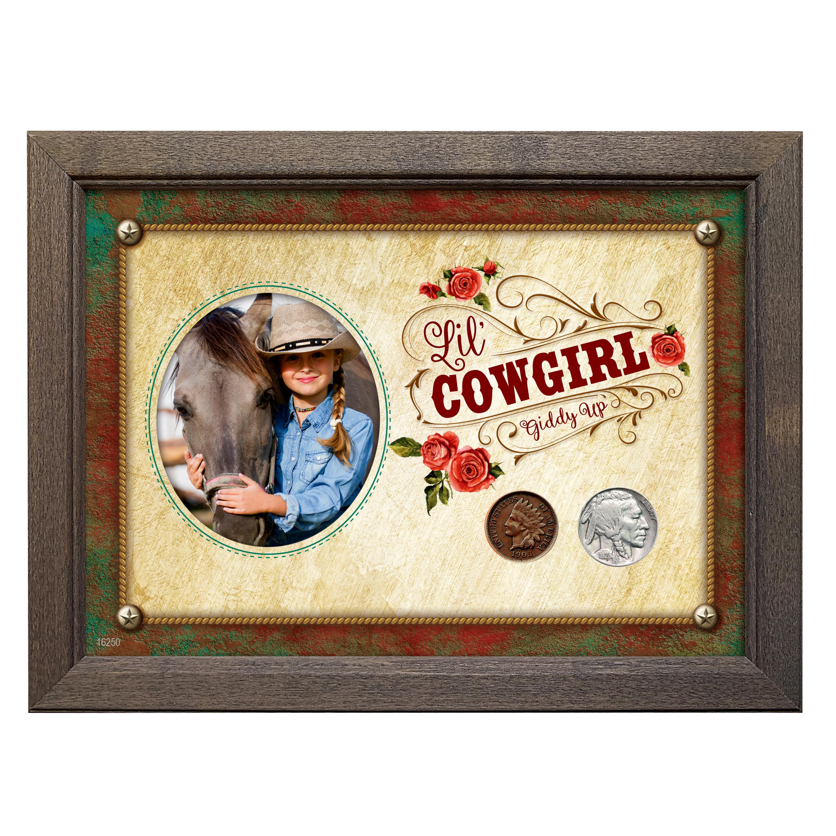 Lil' Cowgirl Coin Set 5" x 7" Frame