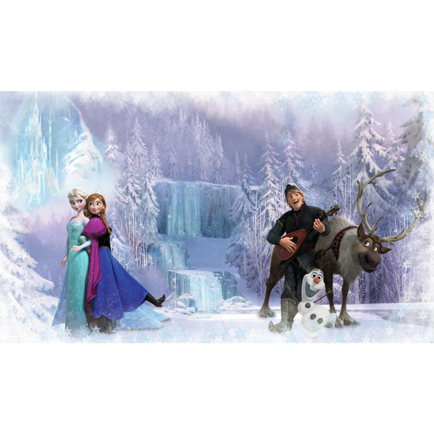 Disney Frozen Chair Rail Prepasted Mural