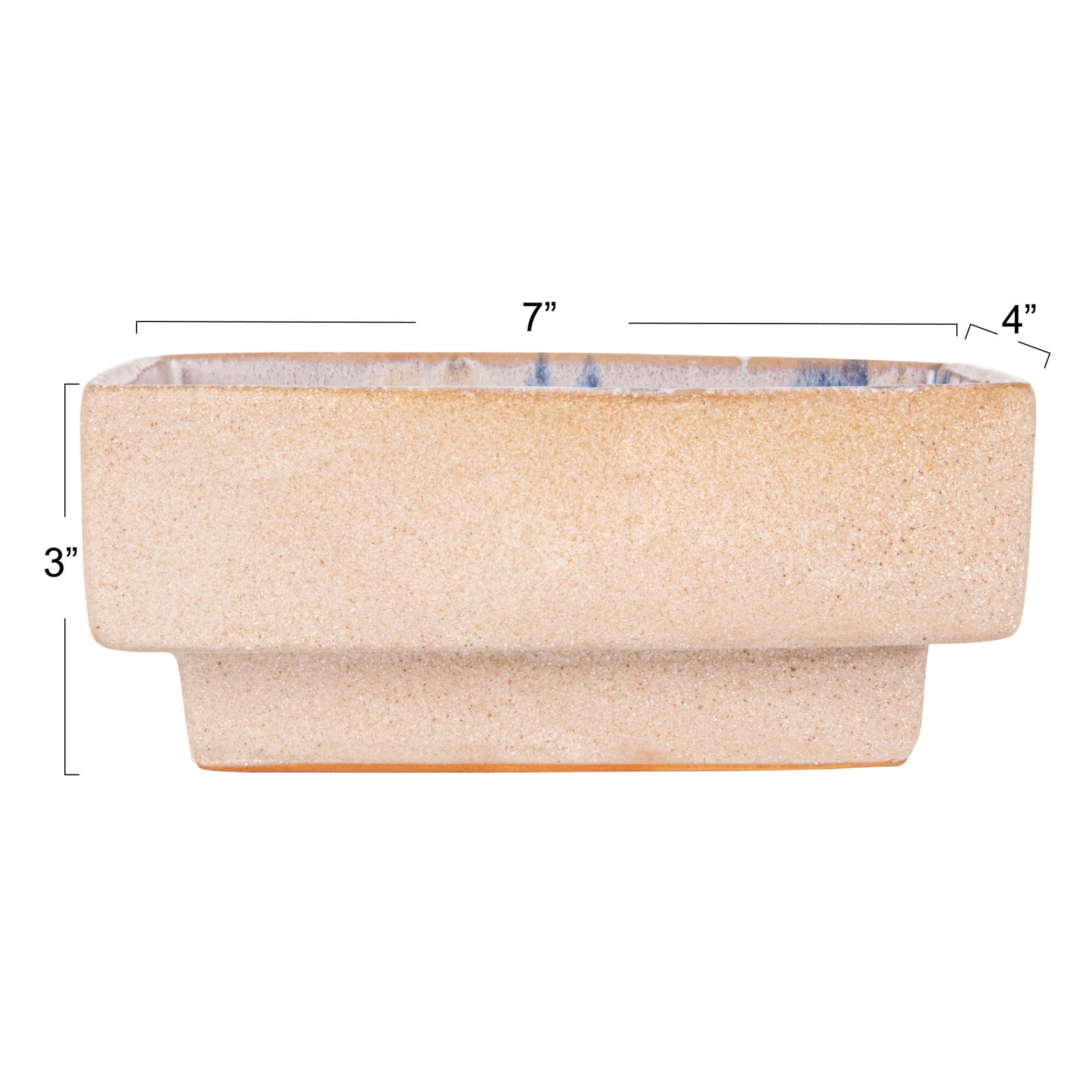 Hello Honey® 7" Square Abstract Artistry Stoneware Bowl