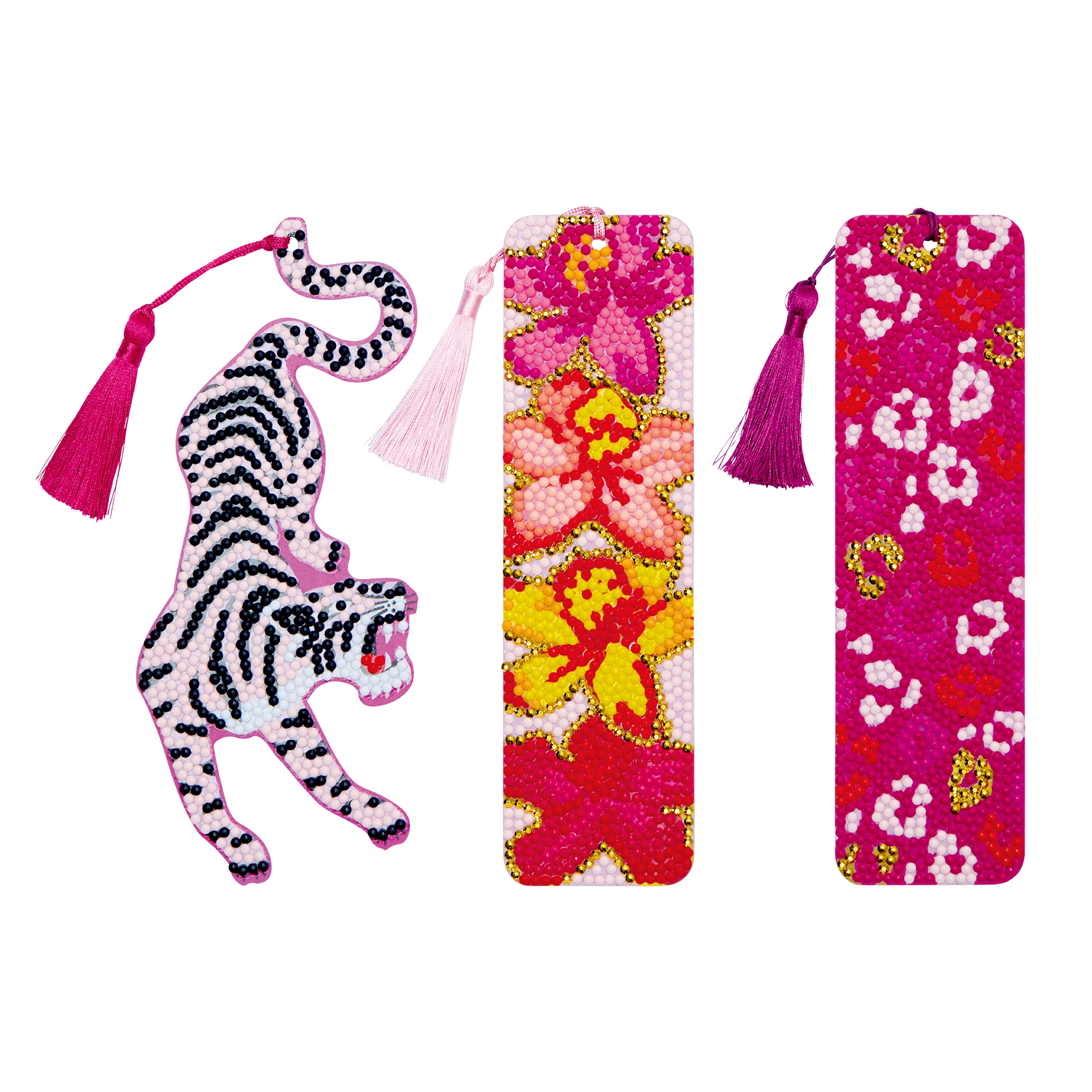 Pink Jungle Diamond Art Bookmark Kit by Make Market®