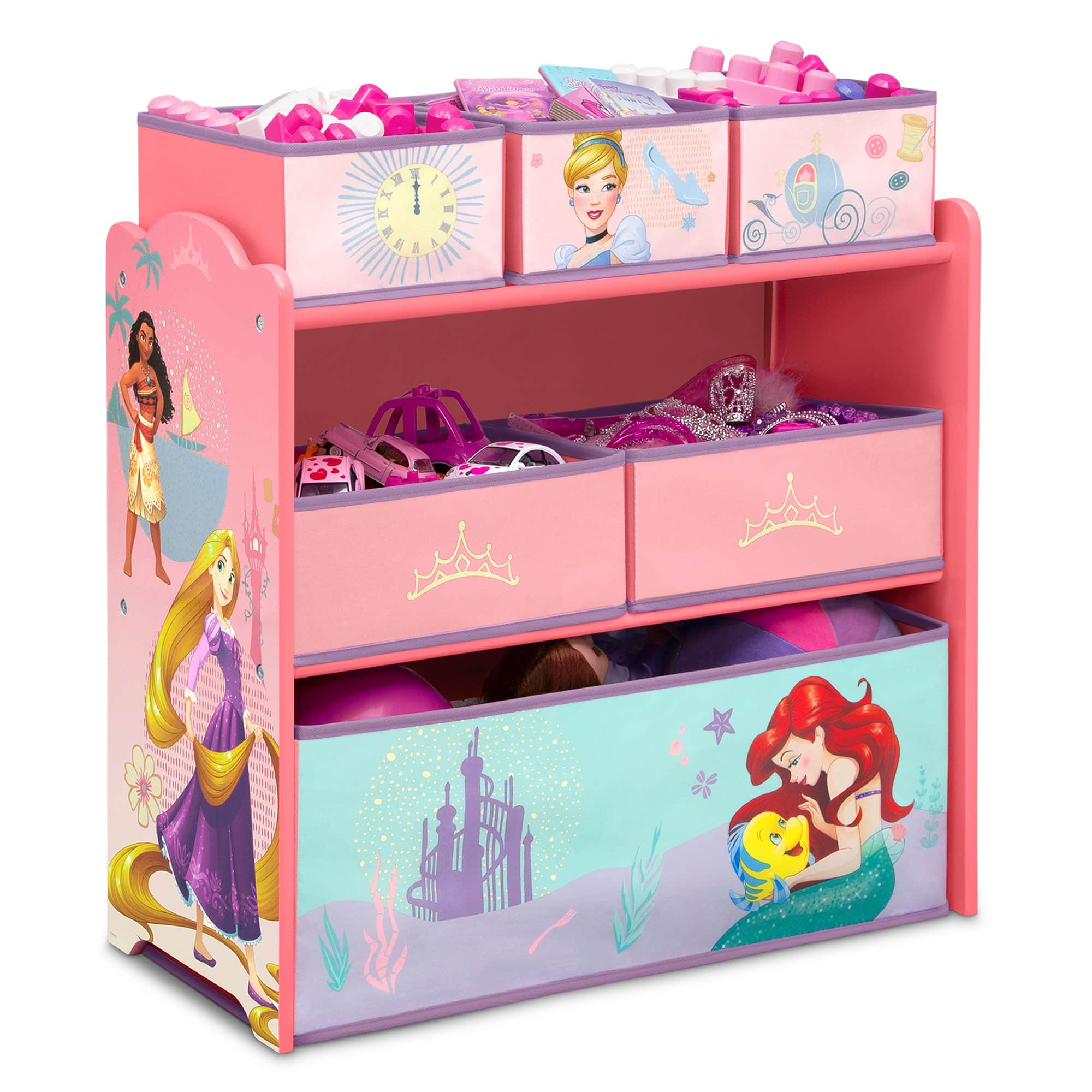 Disney Princess Design & Store 6 Bin Toy Storage Organizer | Michaels Disney Princess Design & Store 6 Bin Toy Storage Organizer | Michaels