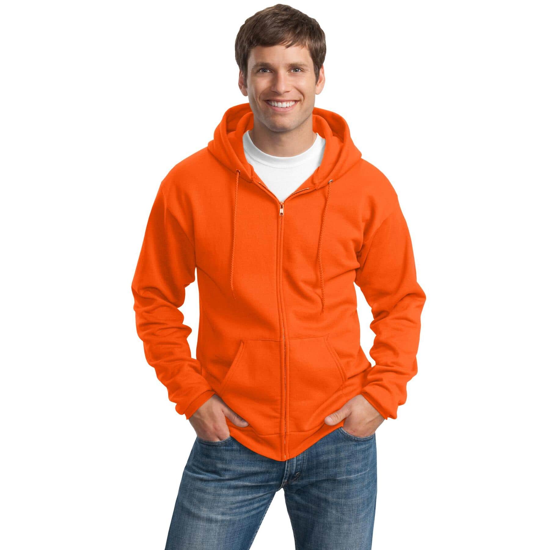 Port & Company® Tall Essential Fleece Full-Zip Hooded Sweatshirt