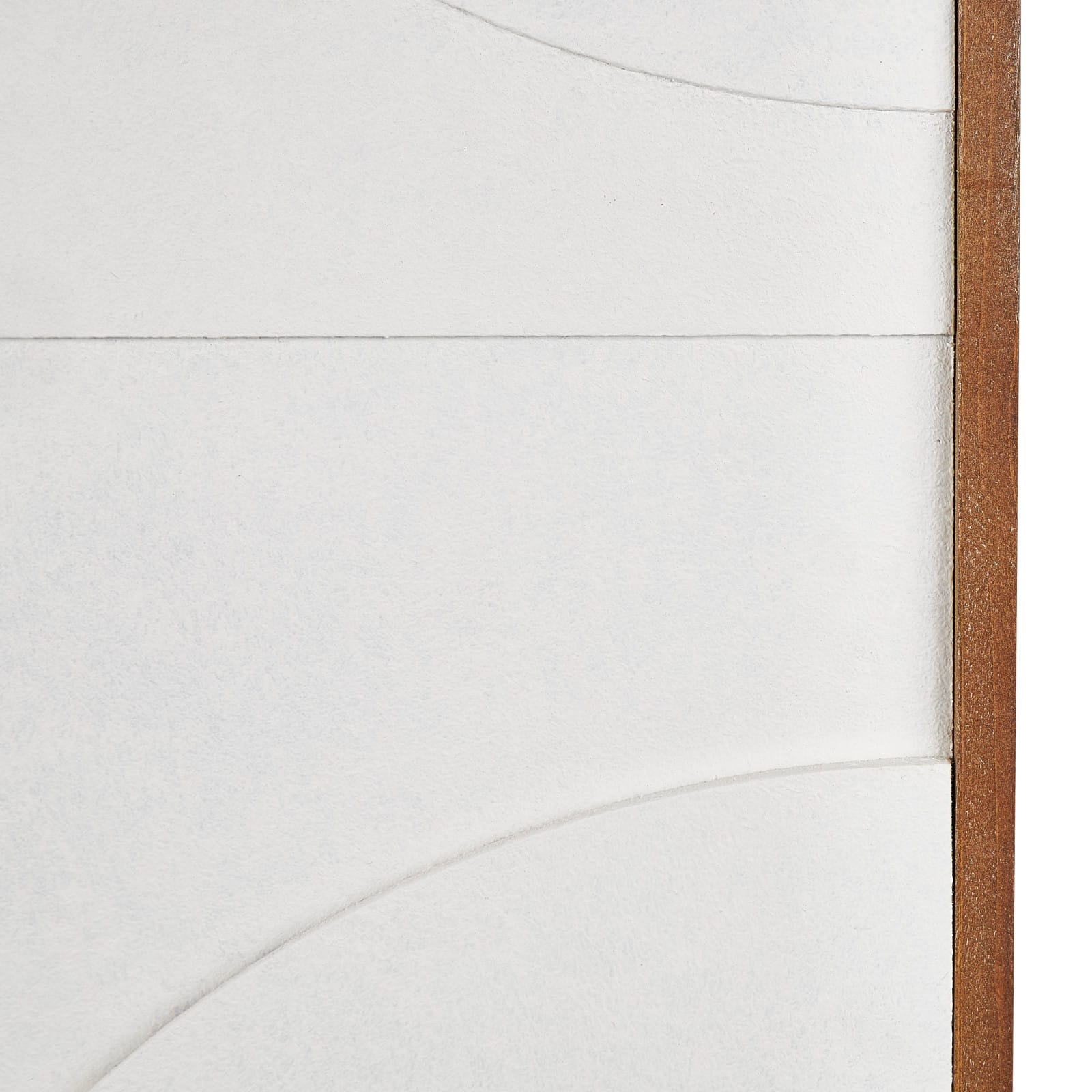 White Dimensional Geometric Framed Wall Décor