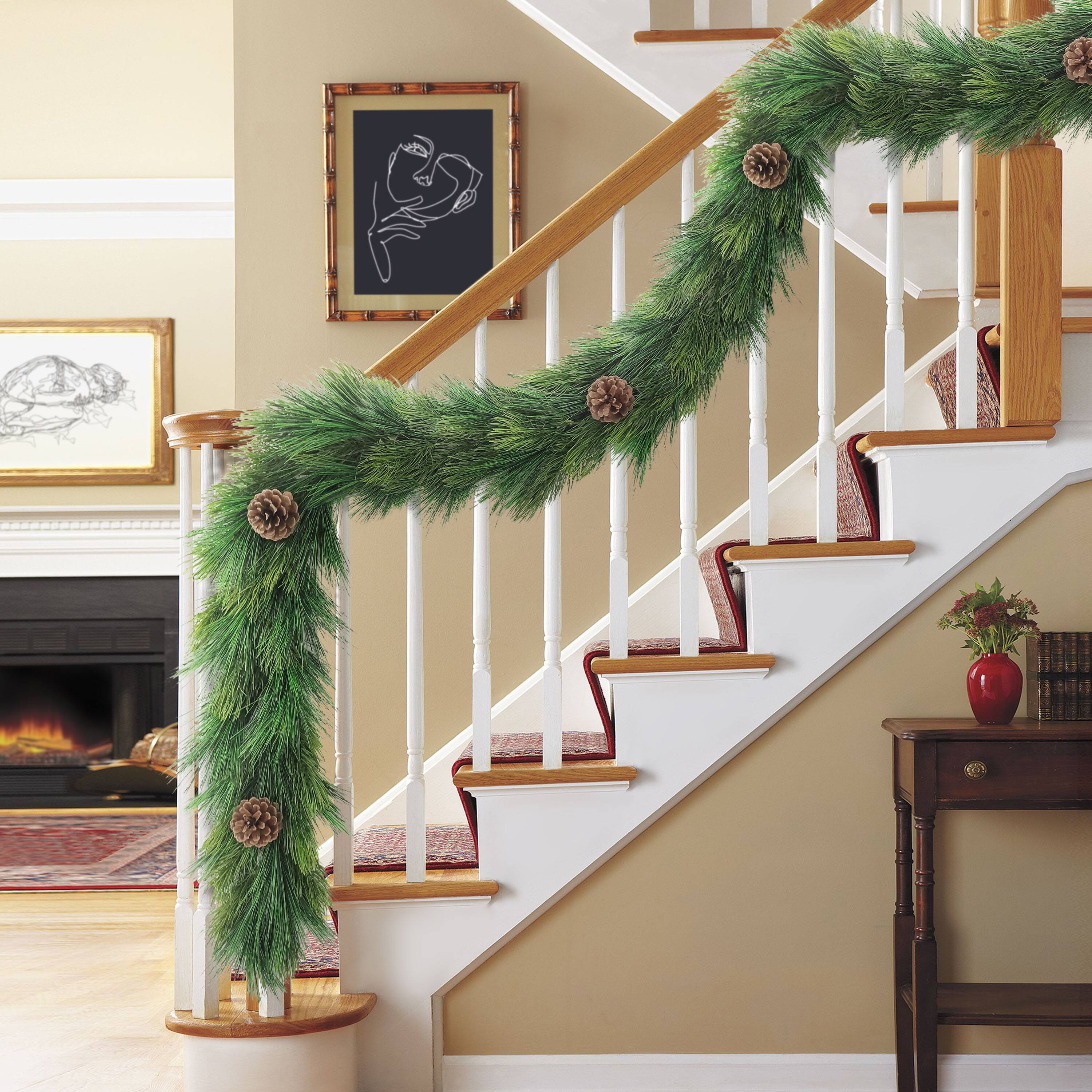 9ft. Adorned Artificial Garland with Pinecones