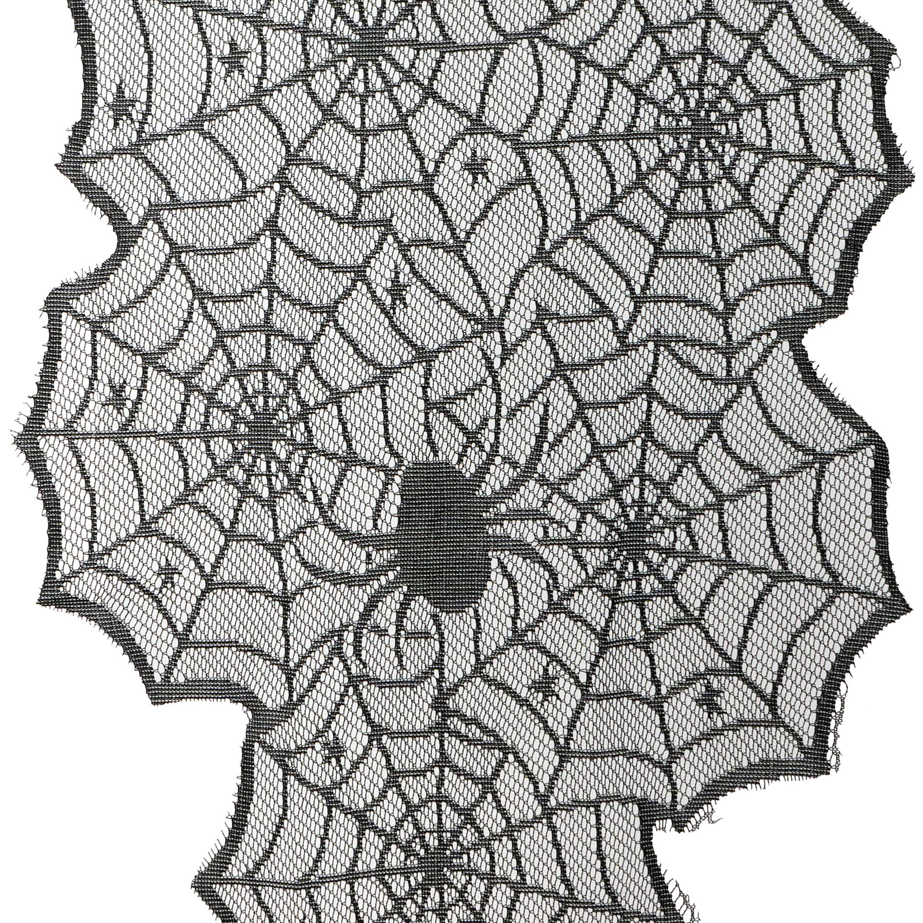 72" Black Spiderweb Lace Table Runner by Celebrate It™